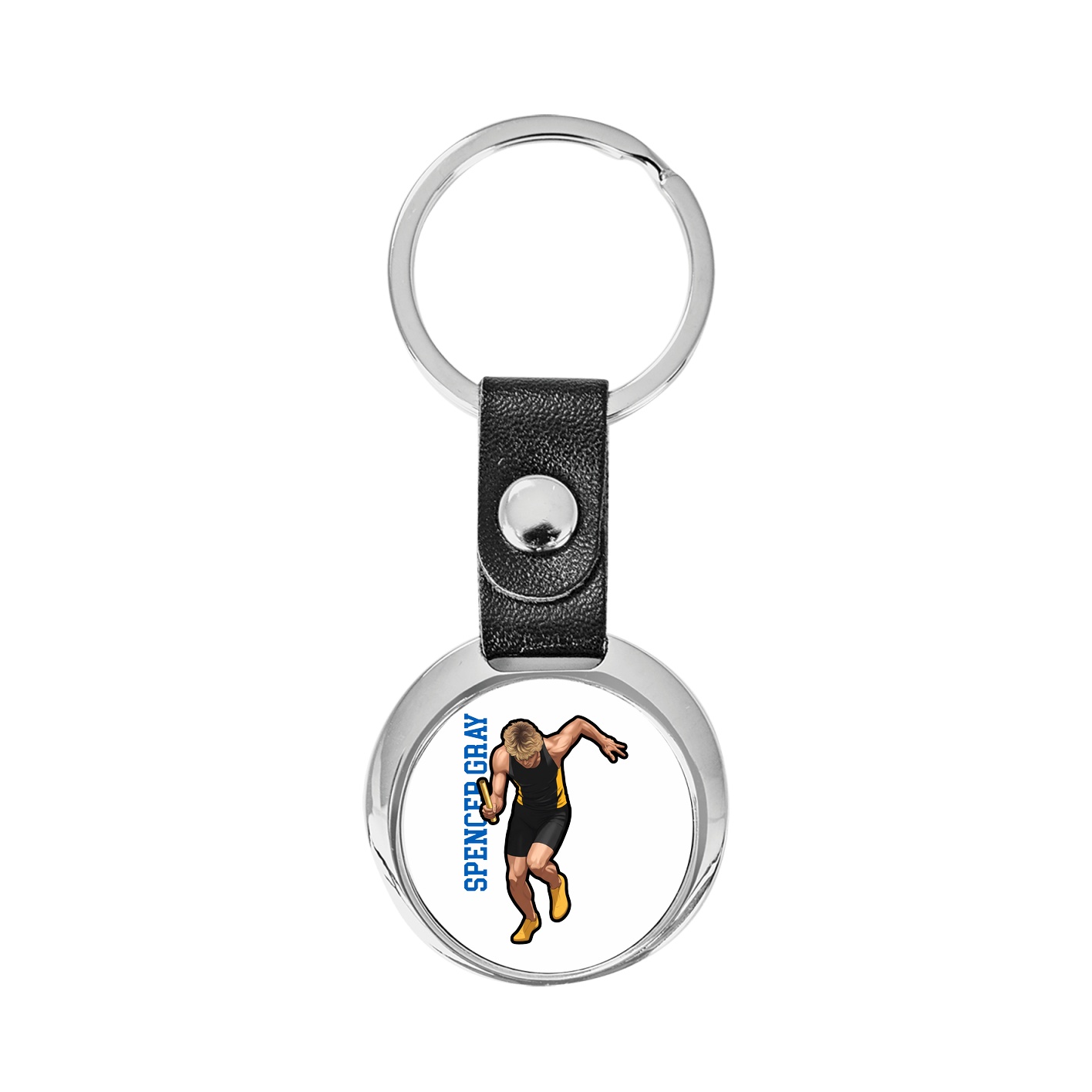 Key Chain — Name Vertical in Classic
