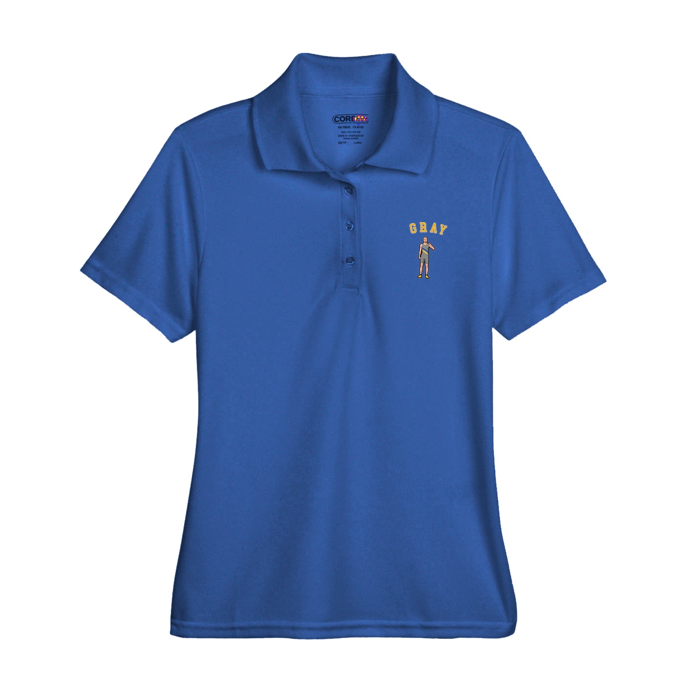Womens Performance Polo — Shirsey Arch in Royal