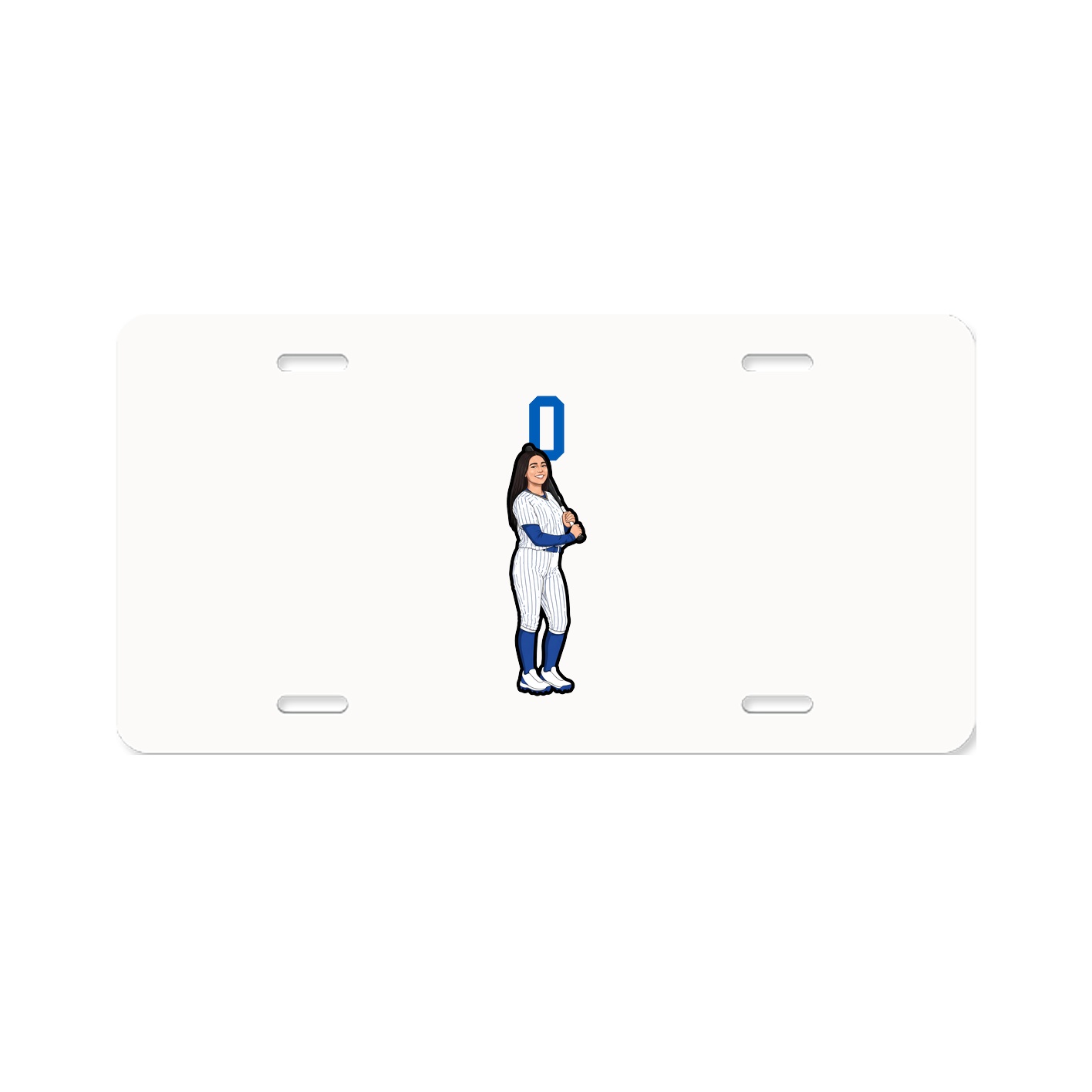 License Plate — Number Top in Classic