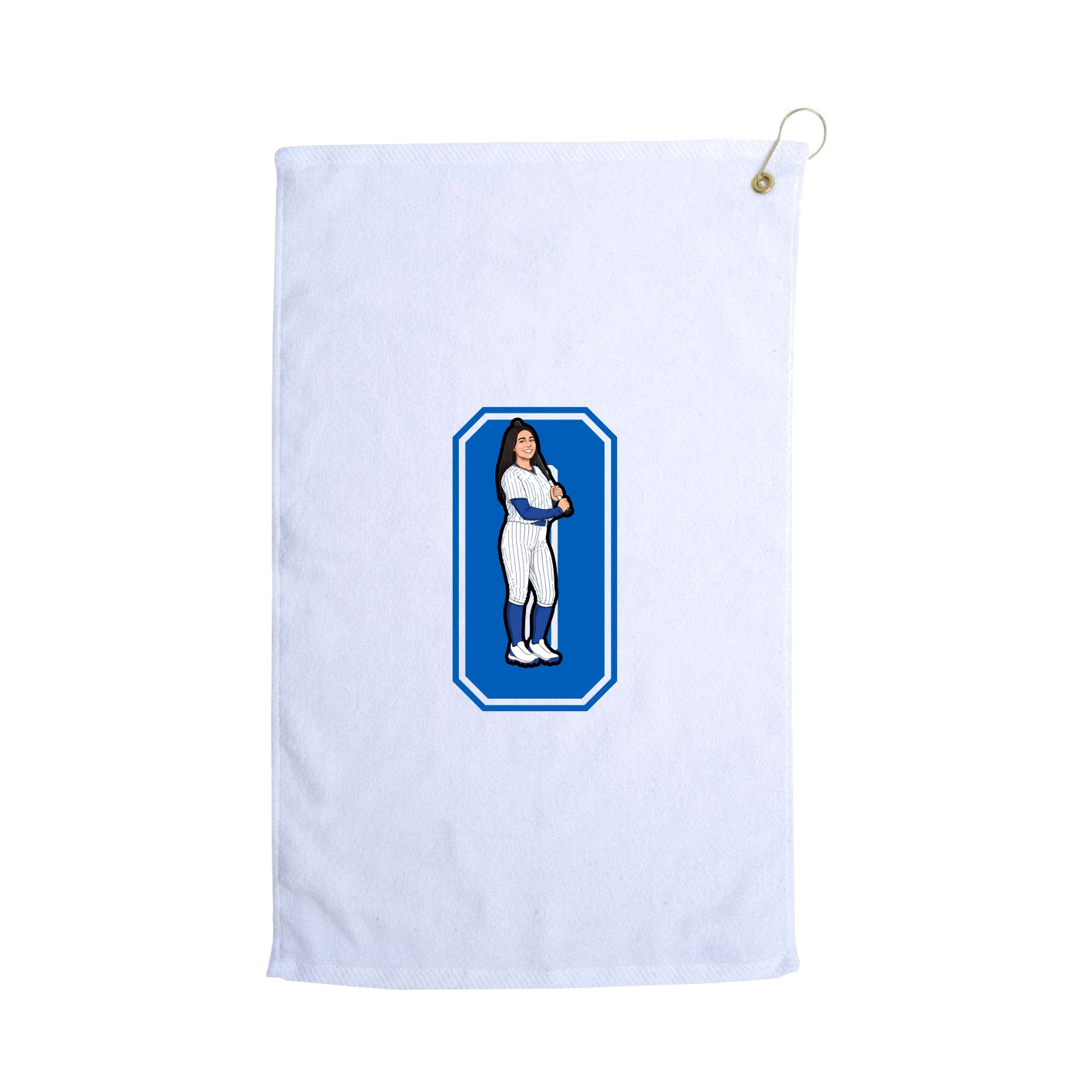 Golf Towel — Number in White
