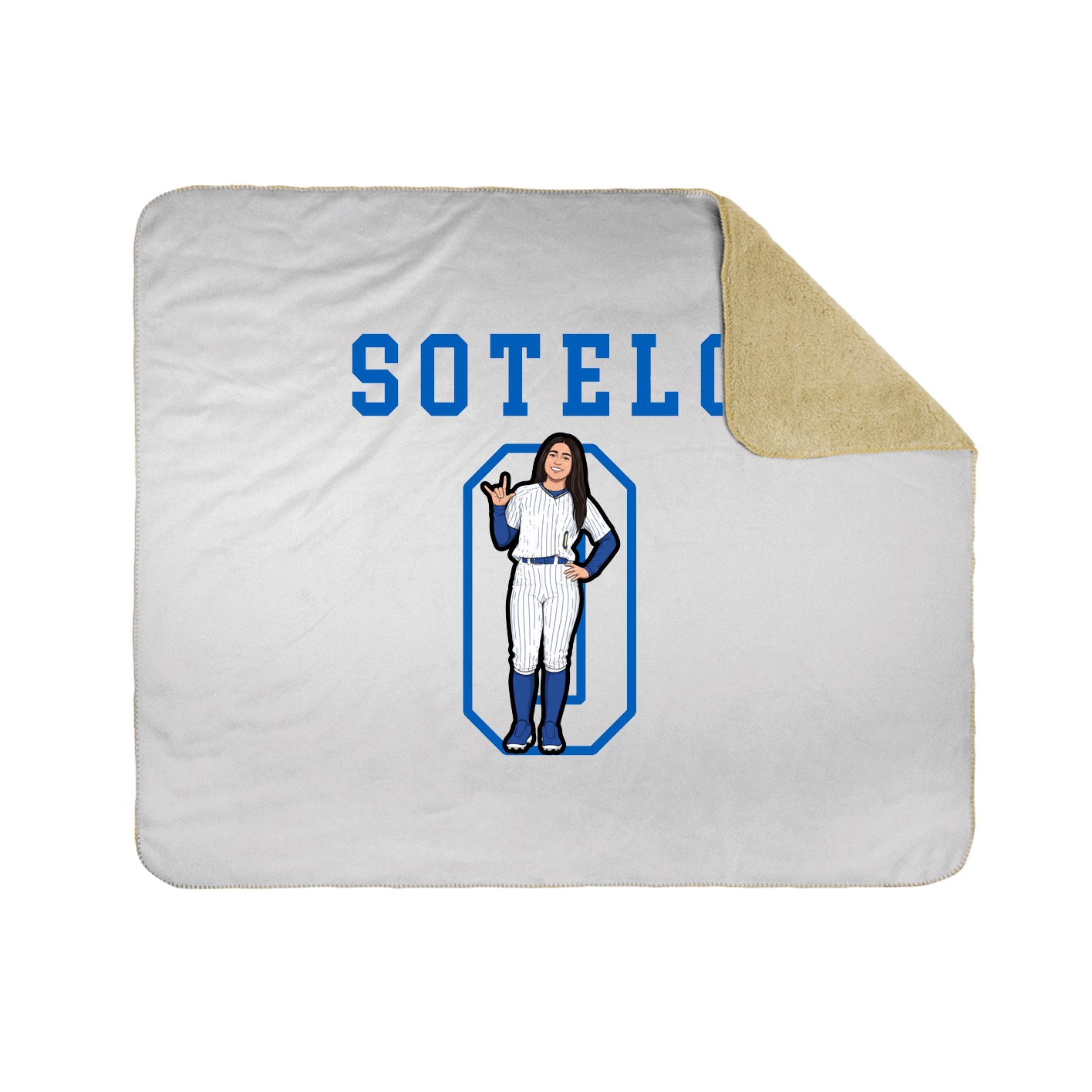 Throw Blanket — Shirsey in White