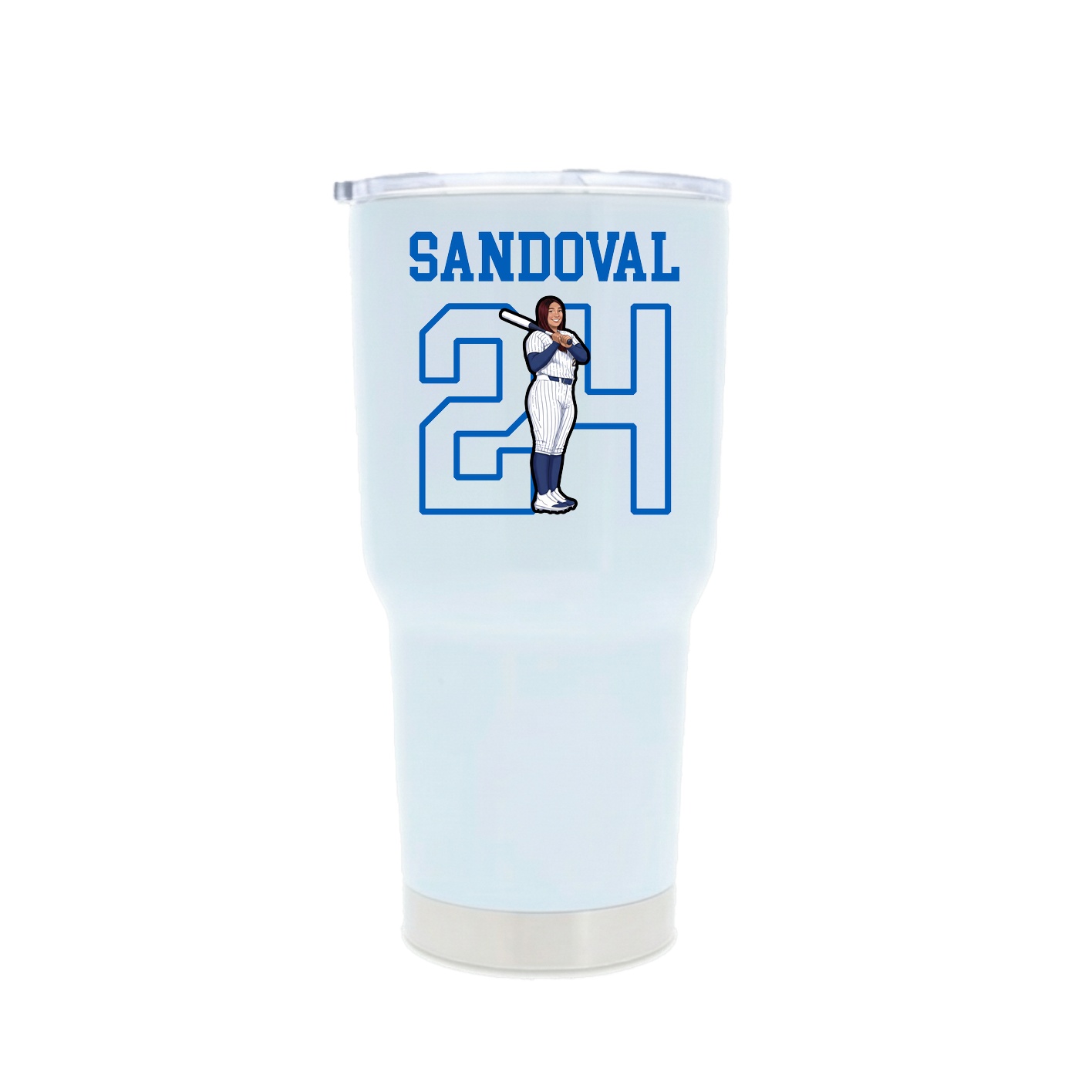 30oz Stainless Steel Tumbler — Shirsey in White