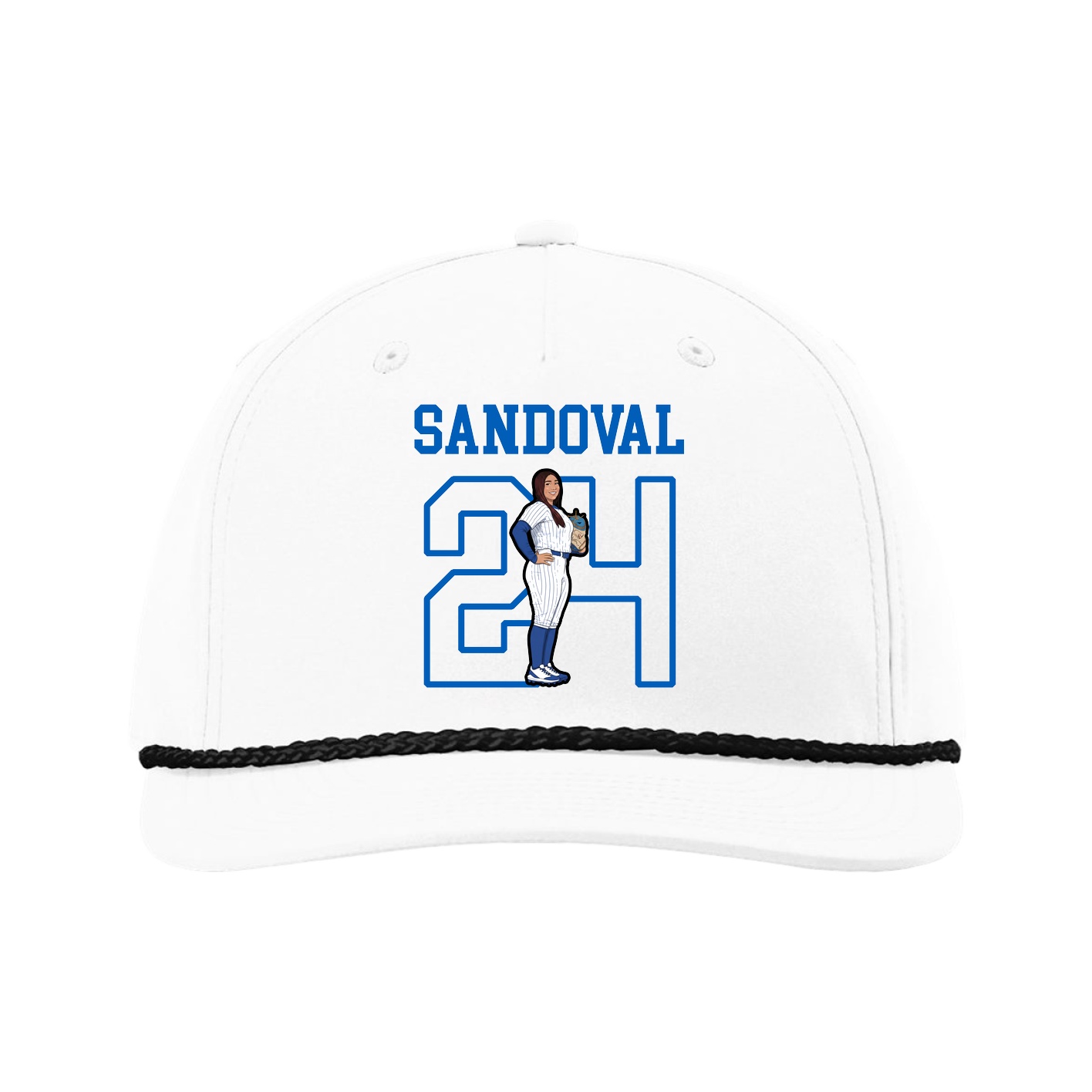 Five-Panel Classic Rope Cap — Shirsey in White