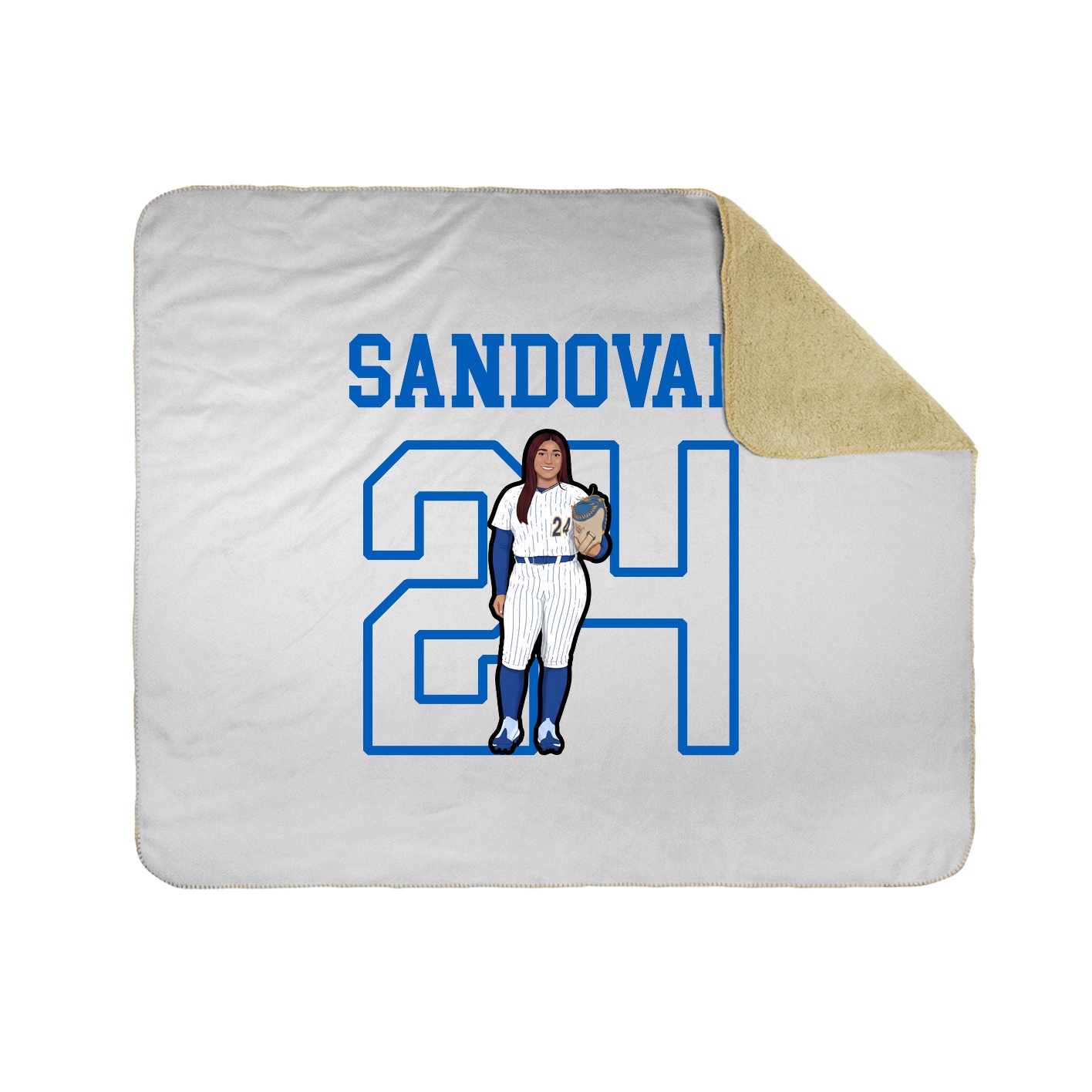 Throw Blanket — Shirsey in White