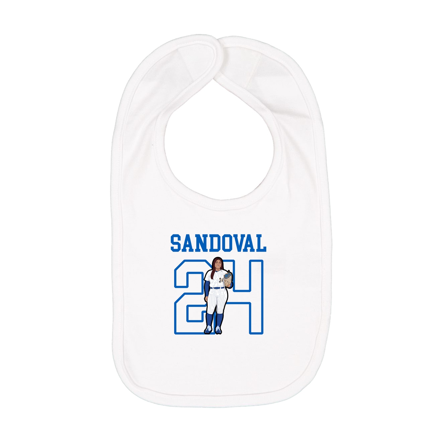 Infant Bib — Shirsey in White
