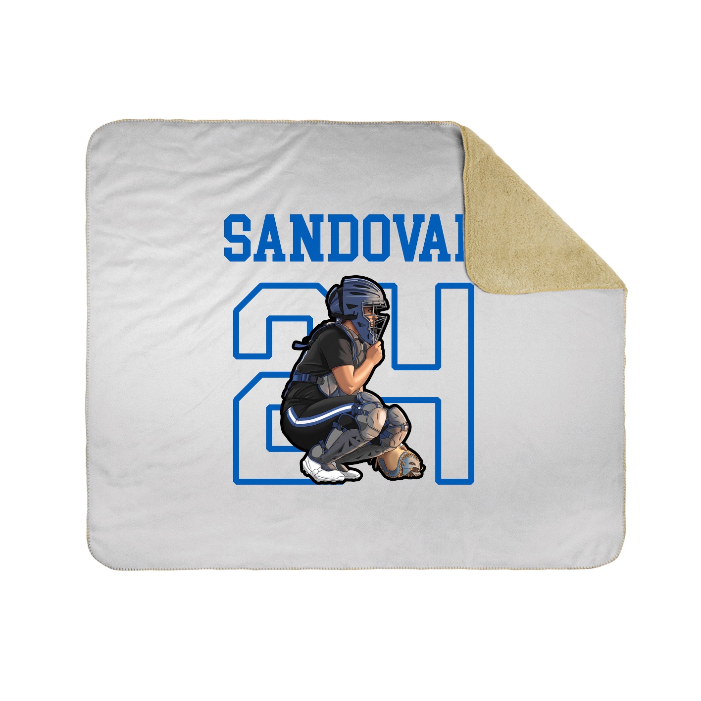 Throw Blanket — Shirsey in White