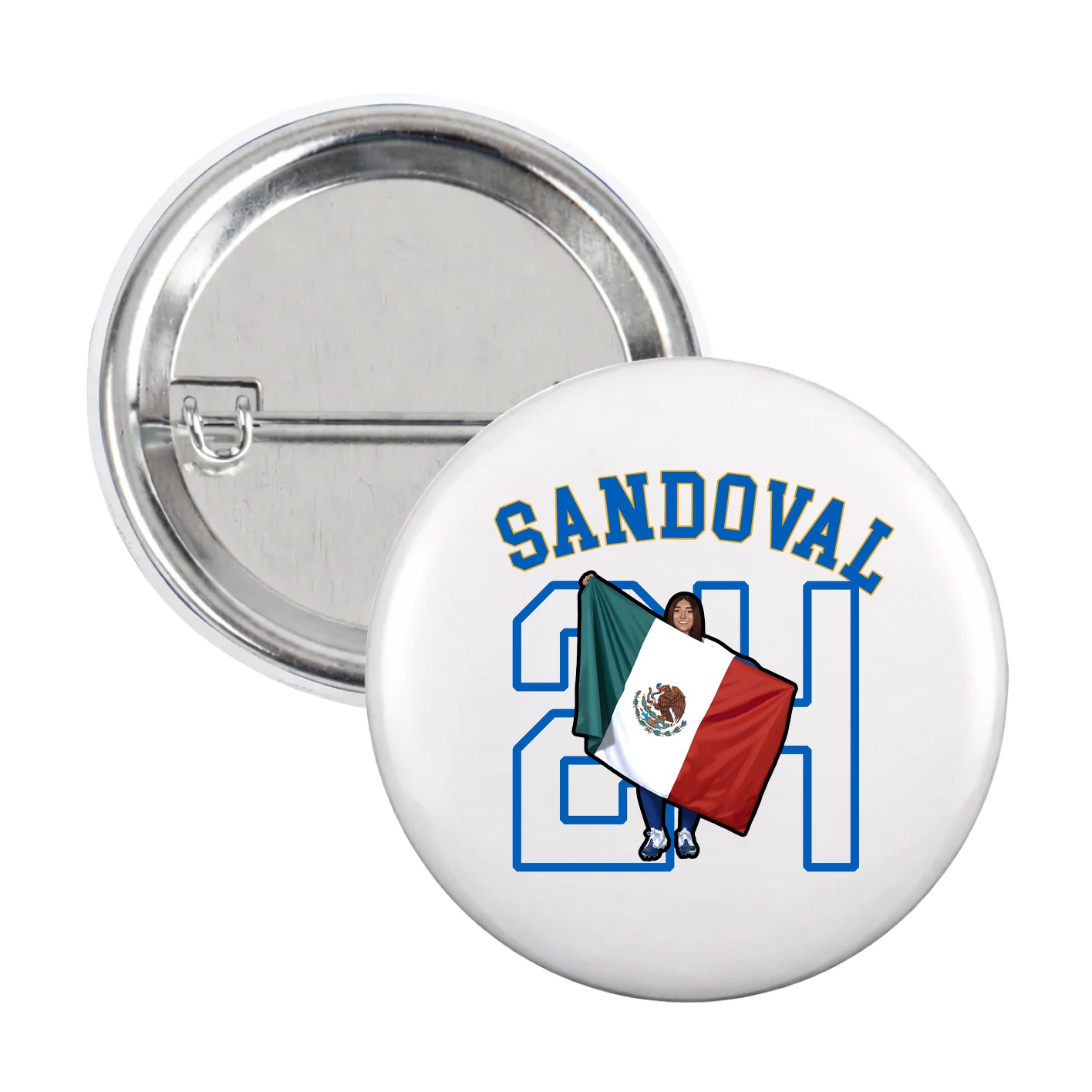 Game Day Button — Shirsey Arch in White