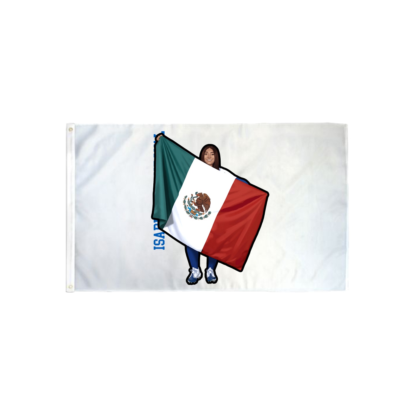 3x5 Flag — Name Vertical in Classic