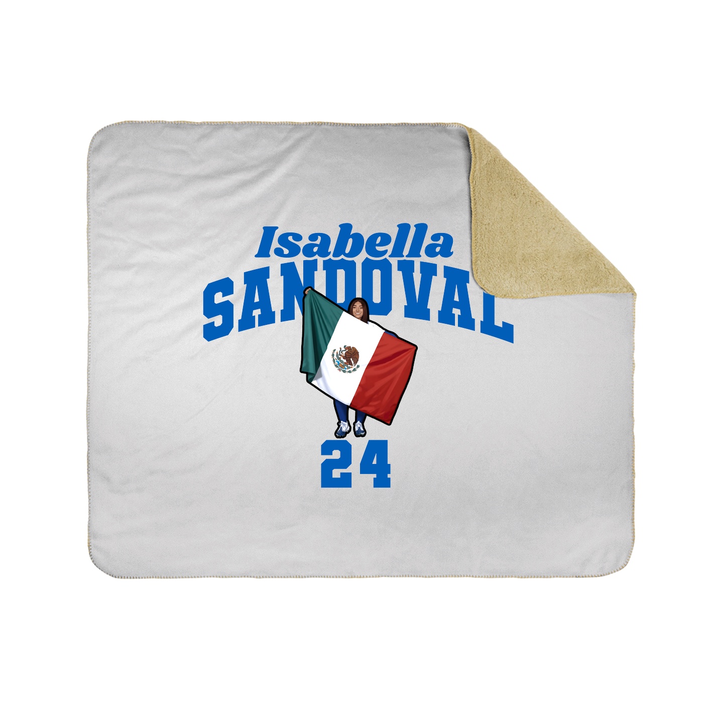 Throw Blanket — Signature Arch in White