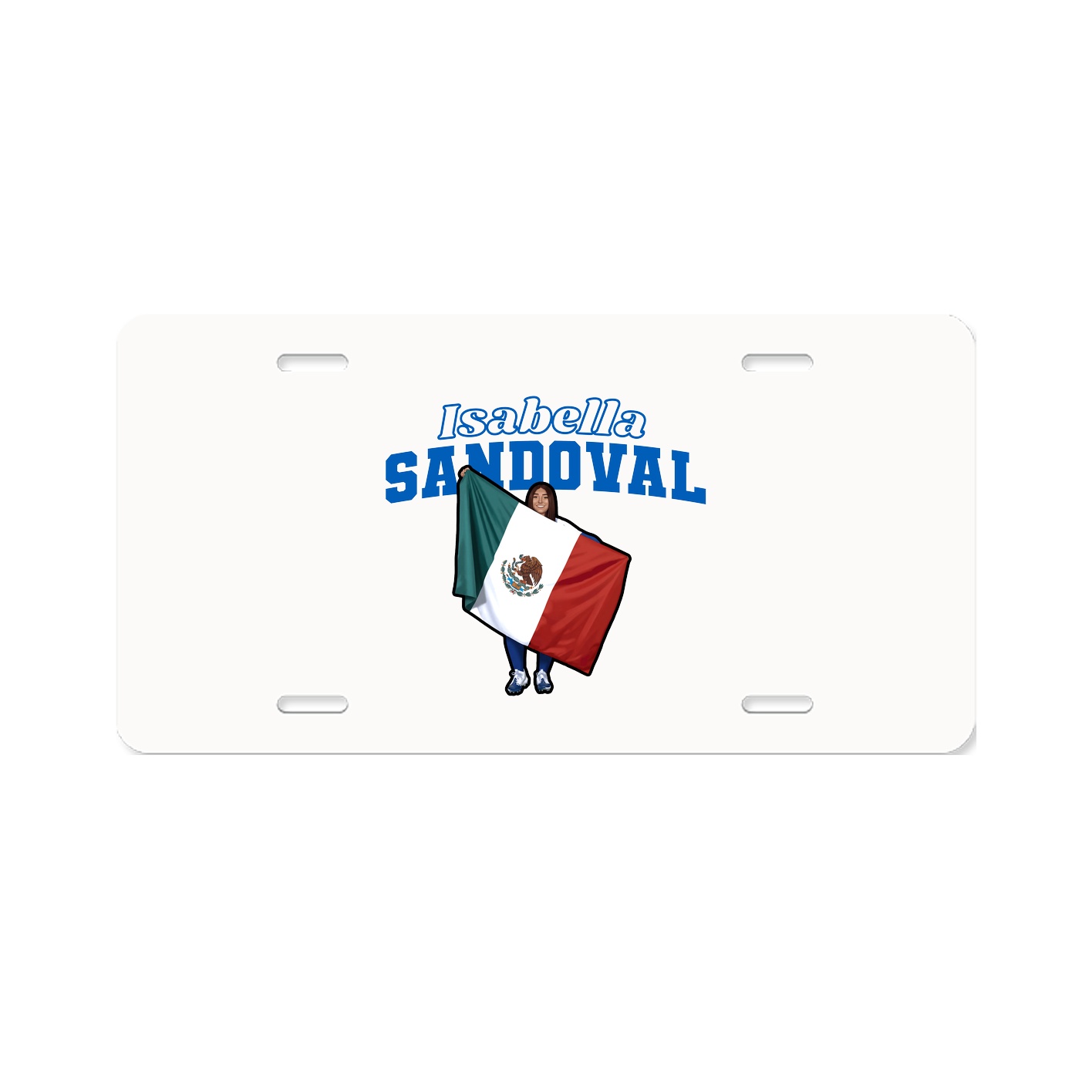 License Plate — Name Arch in Classic