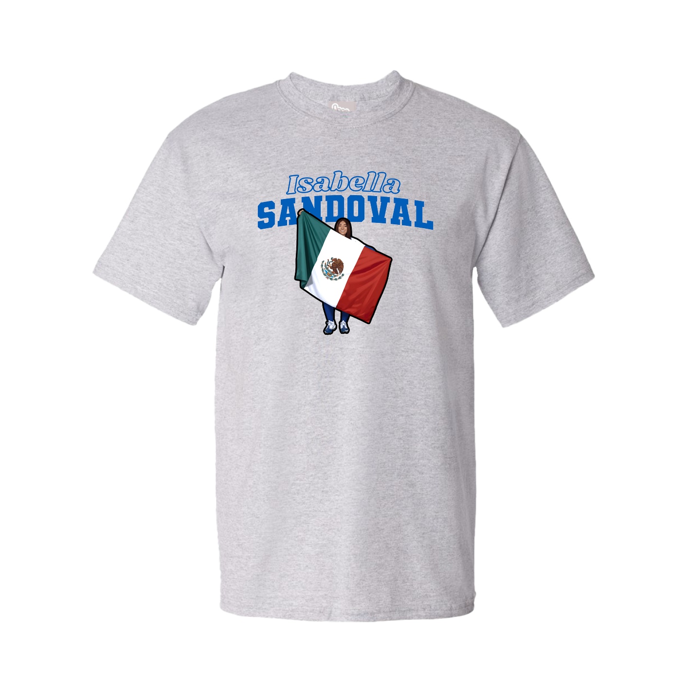 Tee — Name Arch in Grey