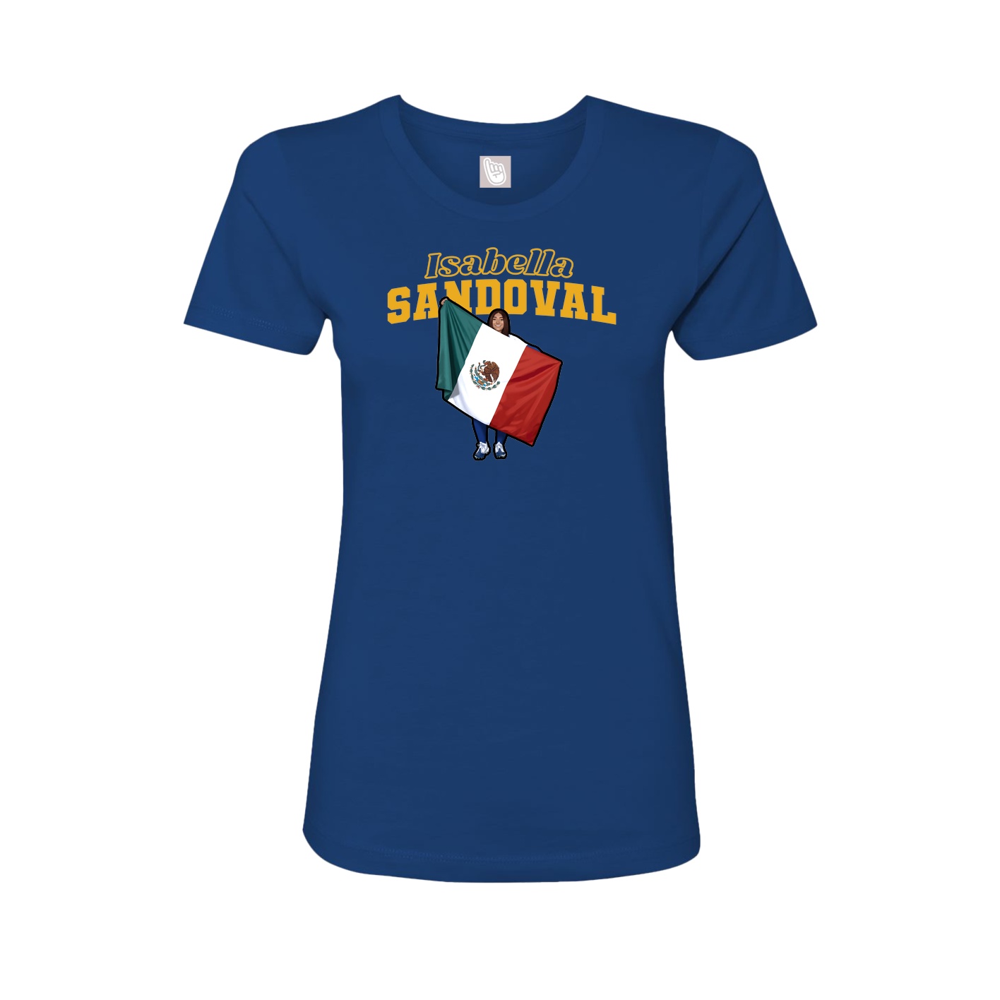 Womens Tee — Name Arch in Royal
