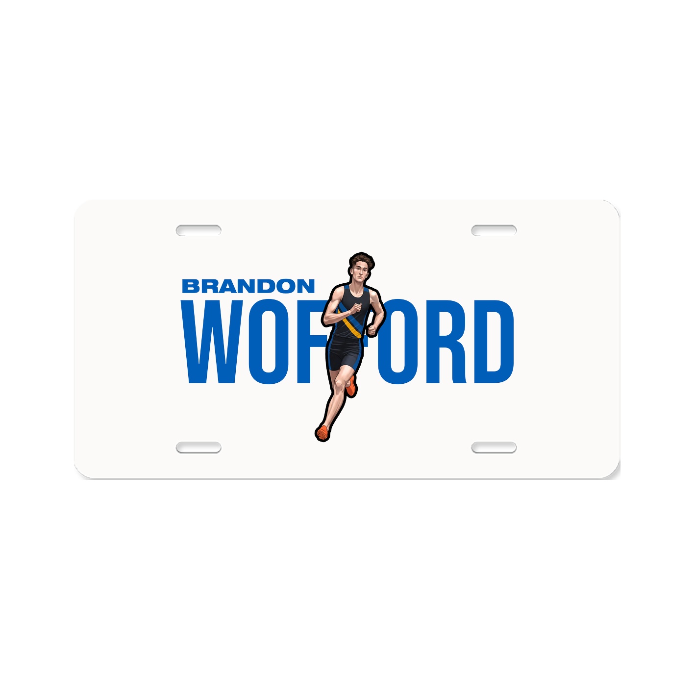 License Plate — Player Name in Classic