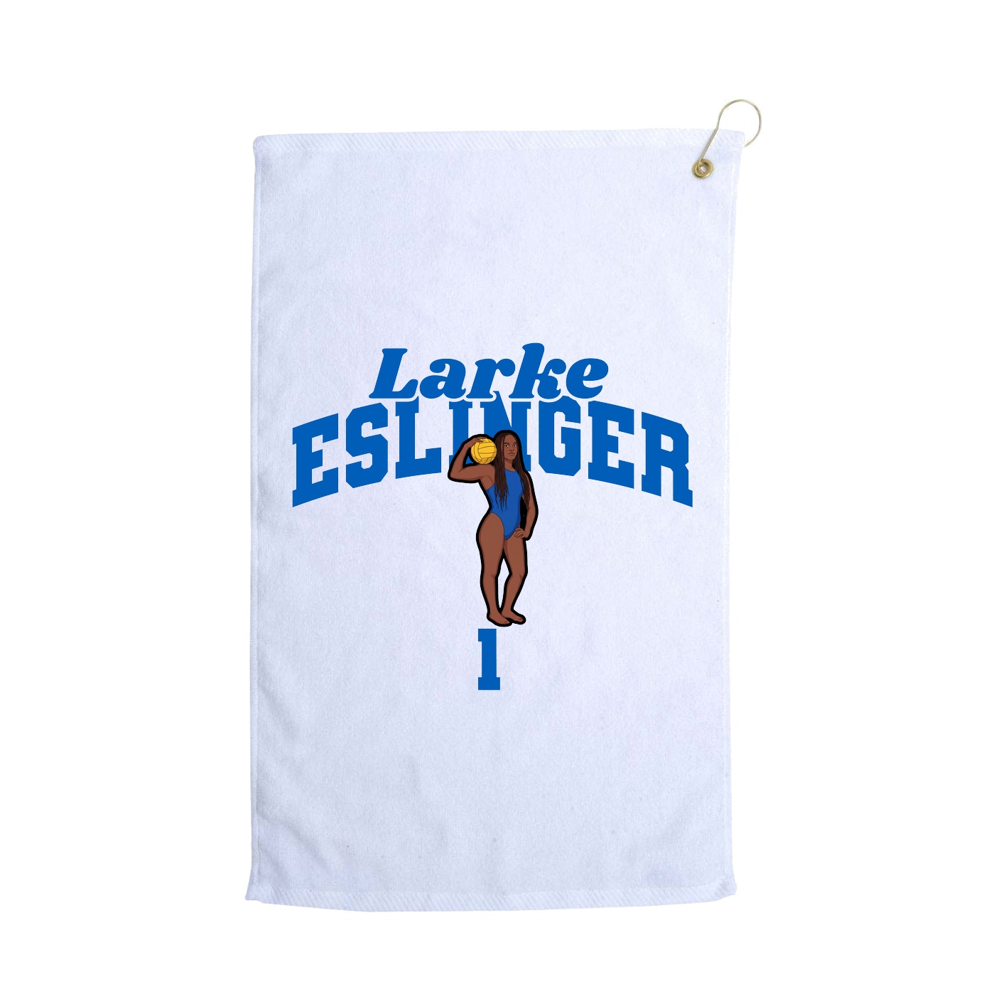 Golf Towel — Signature Arch in White