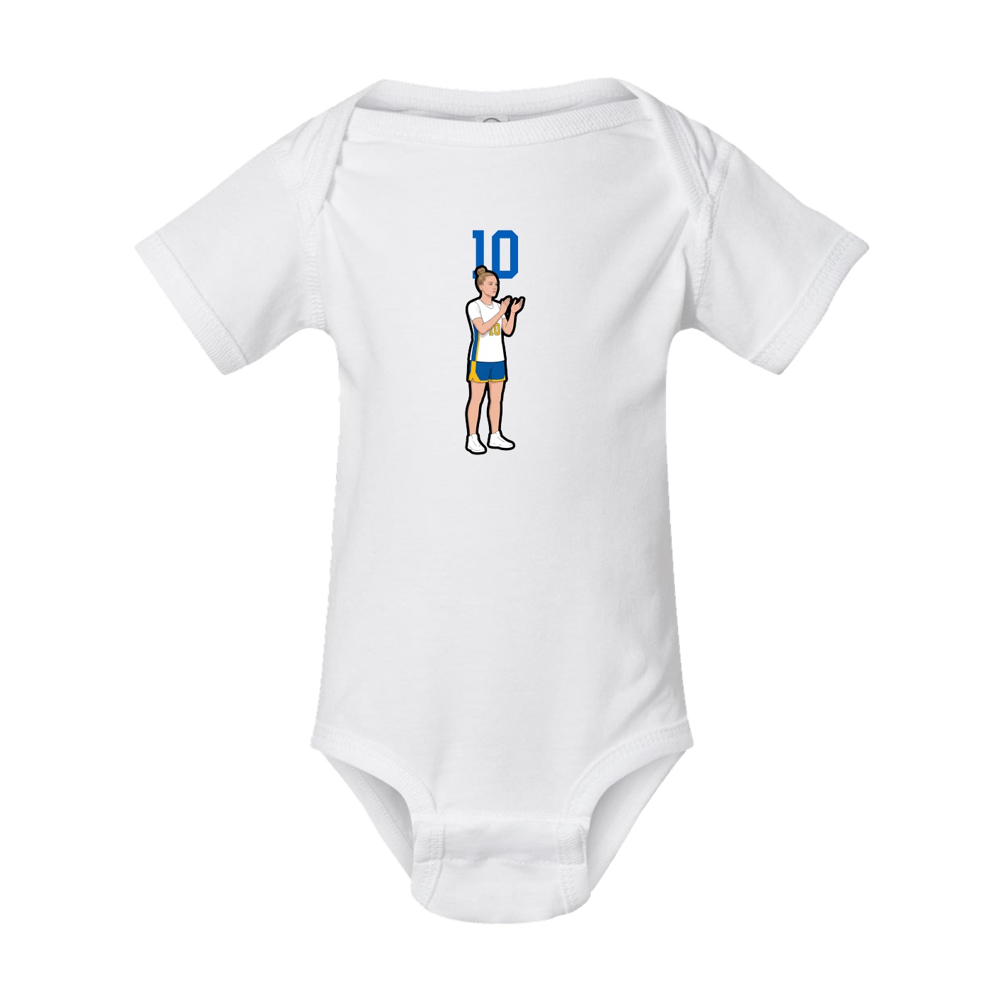 Baby Onesie — Number Top in White