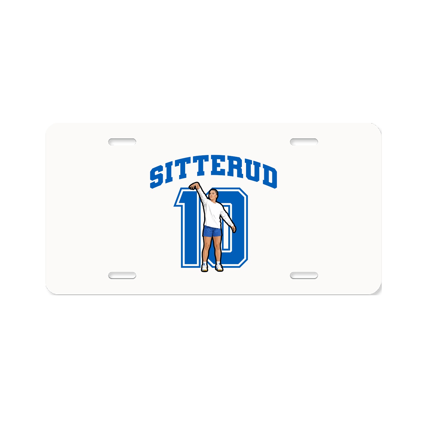 License Plate — Number in Classic