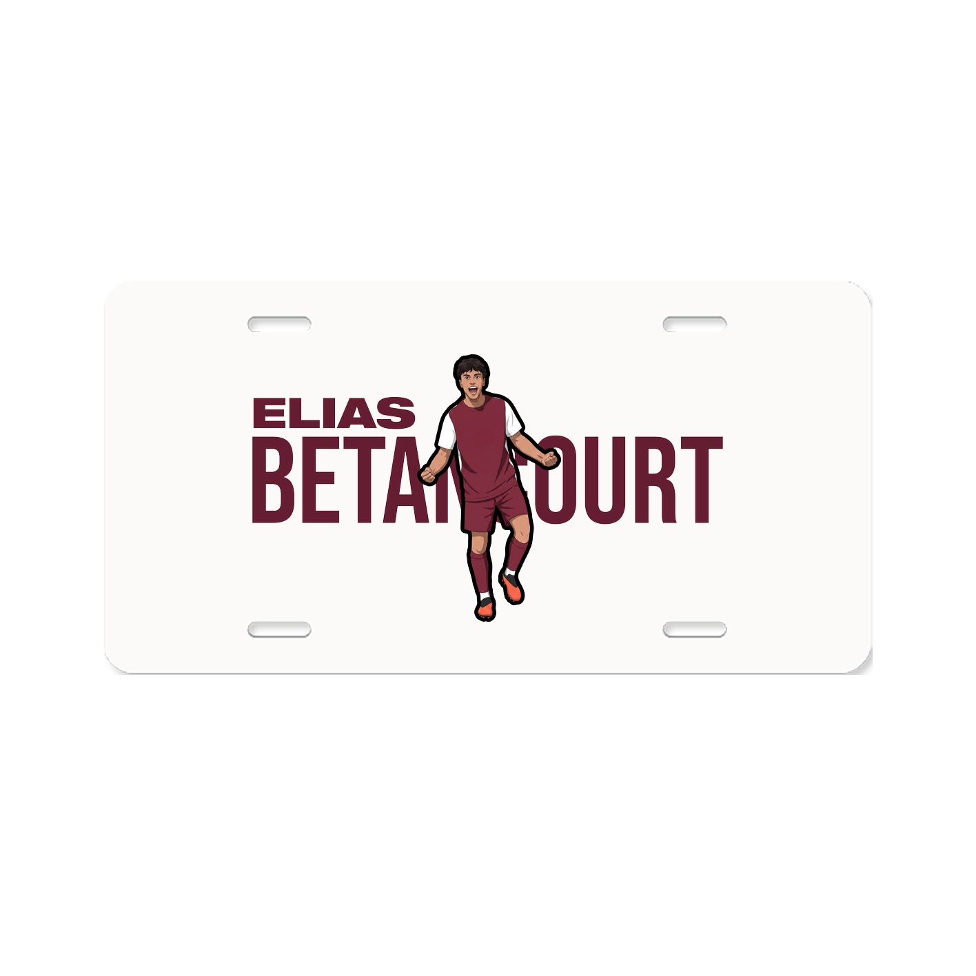 License Plate — Player Name in Classic