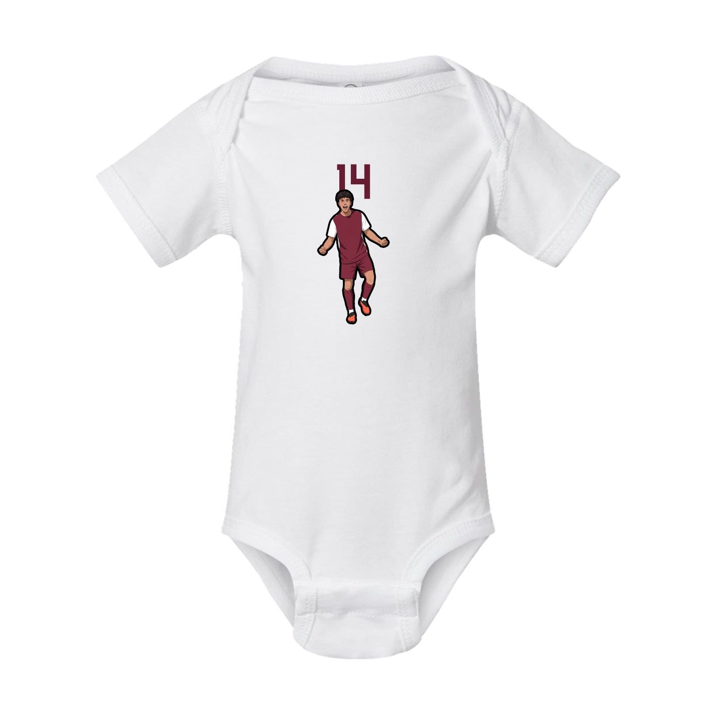 Baby Onesie — Number Top in White