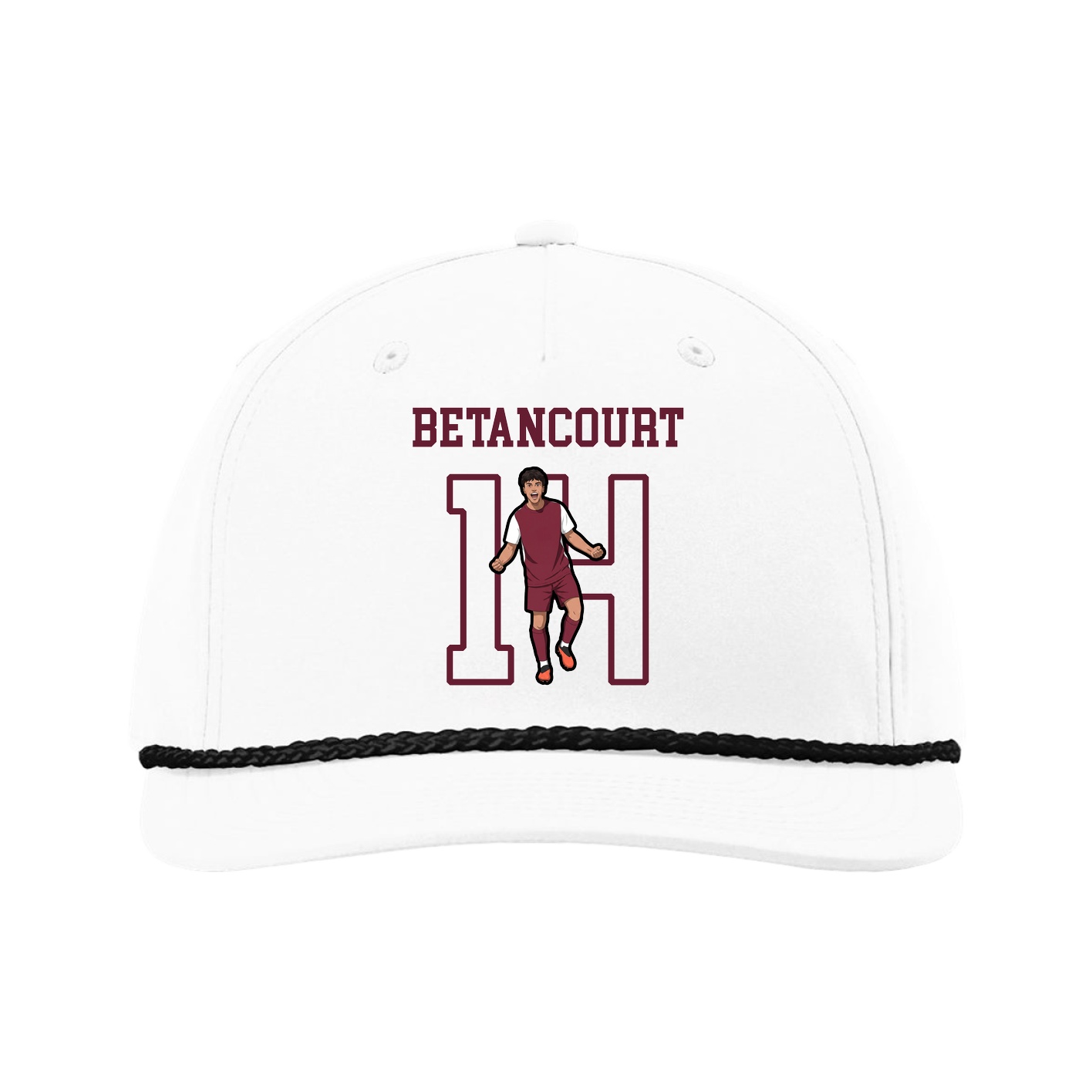 Five-Panel Classic Rope Cap — Shirsey in White