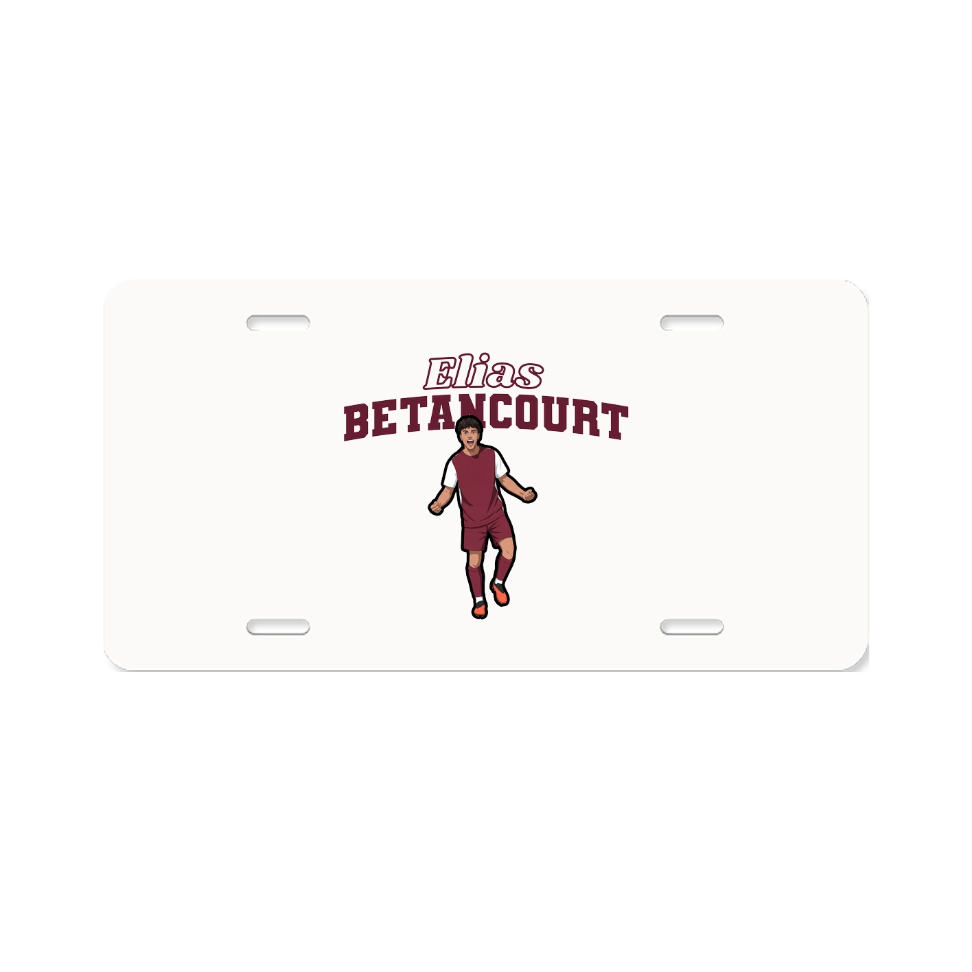 License Plate — Name Arch in Classic