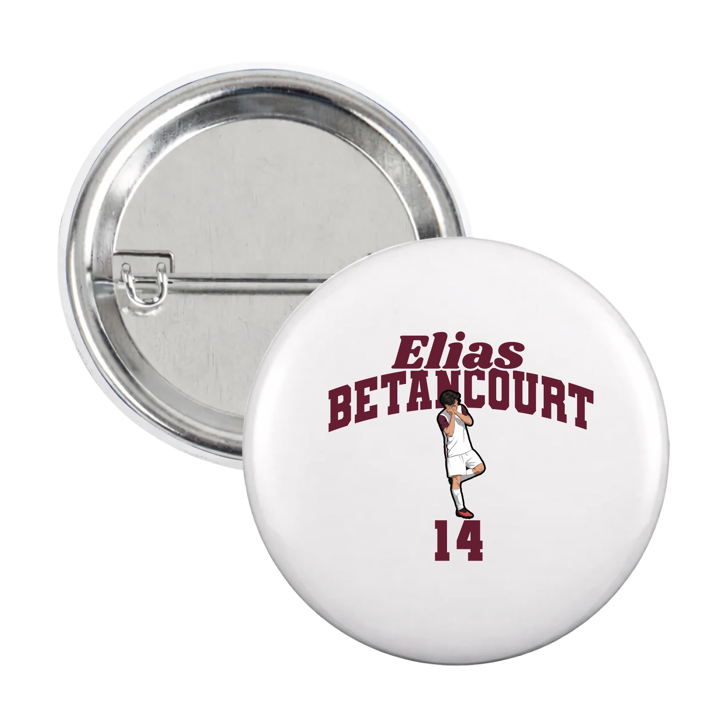 Game Day Button — Signature Arch in White