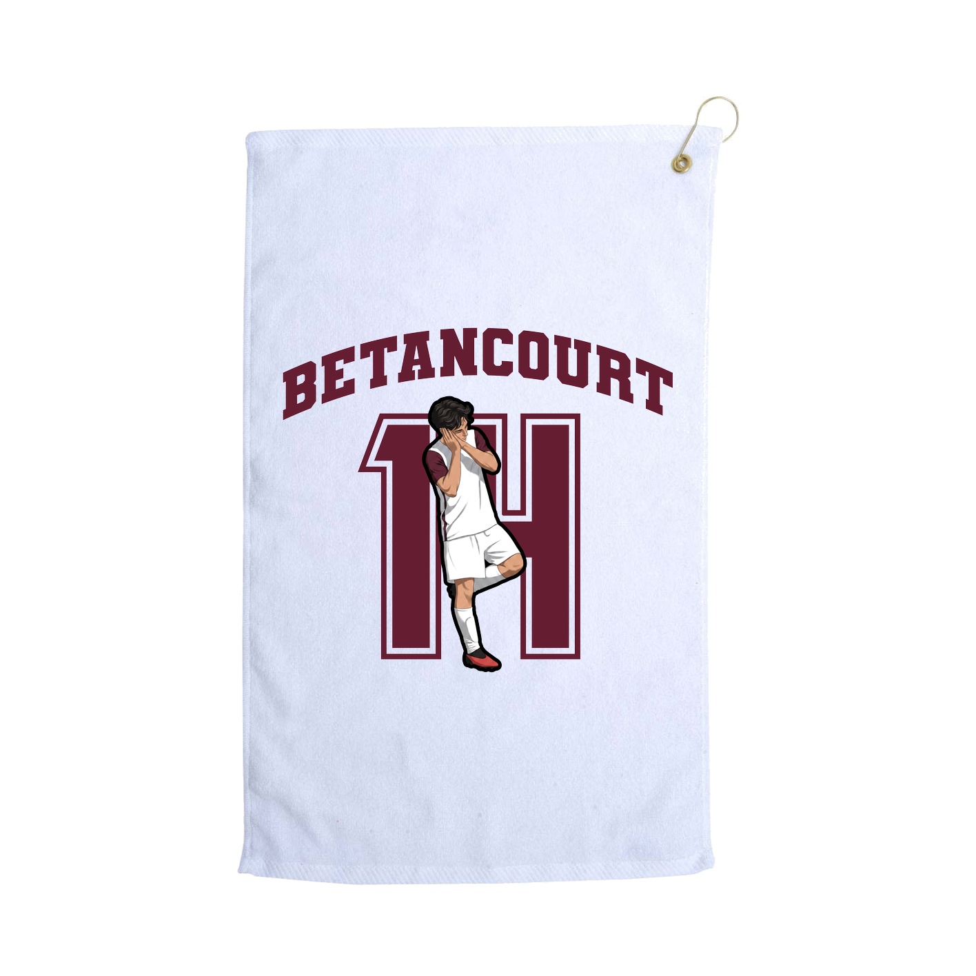 Golf Towel — Number in White