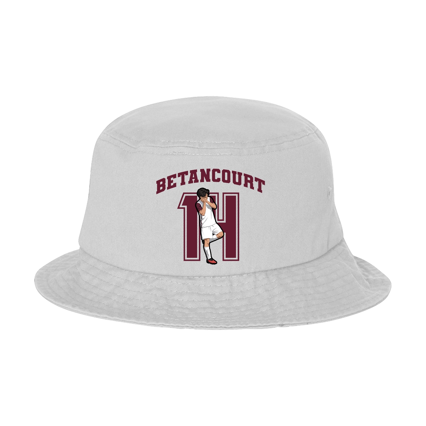 Bucket Cap — Number in White