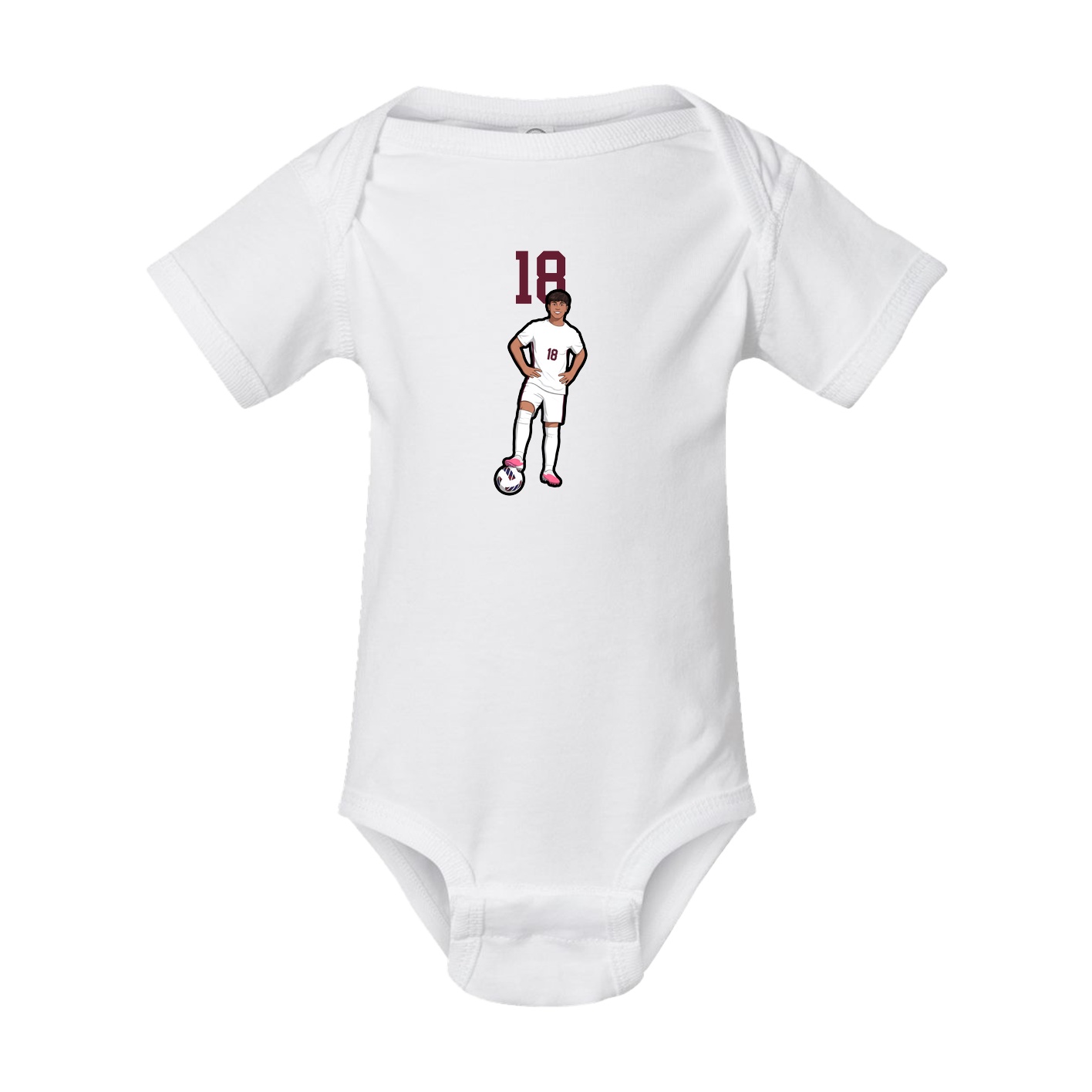 Baby Onesie — Number Top in White