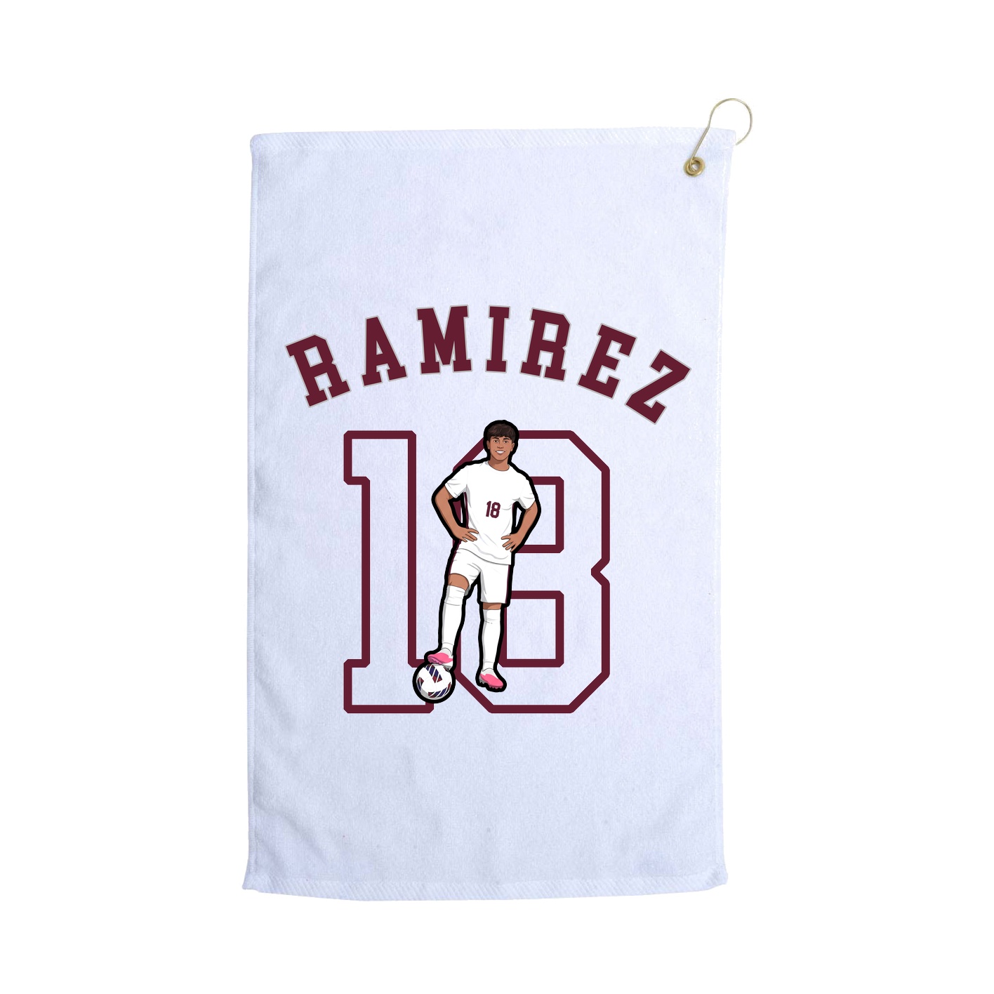 Golf Towel — Shirsey Arch in White