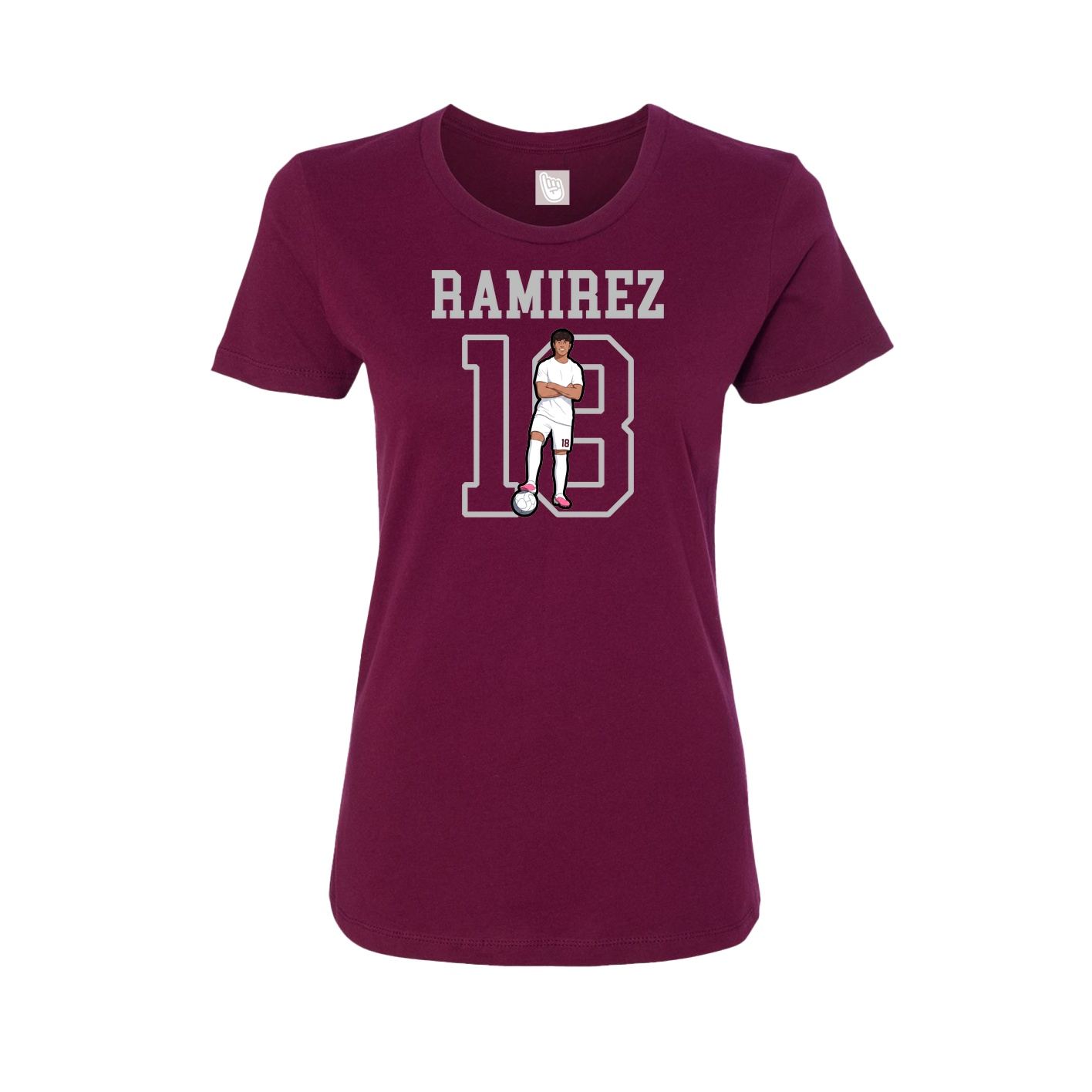 Fitted Women's Tee — Shirsey in Maroon