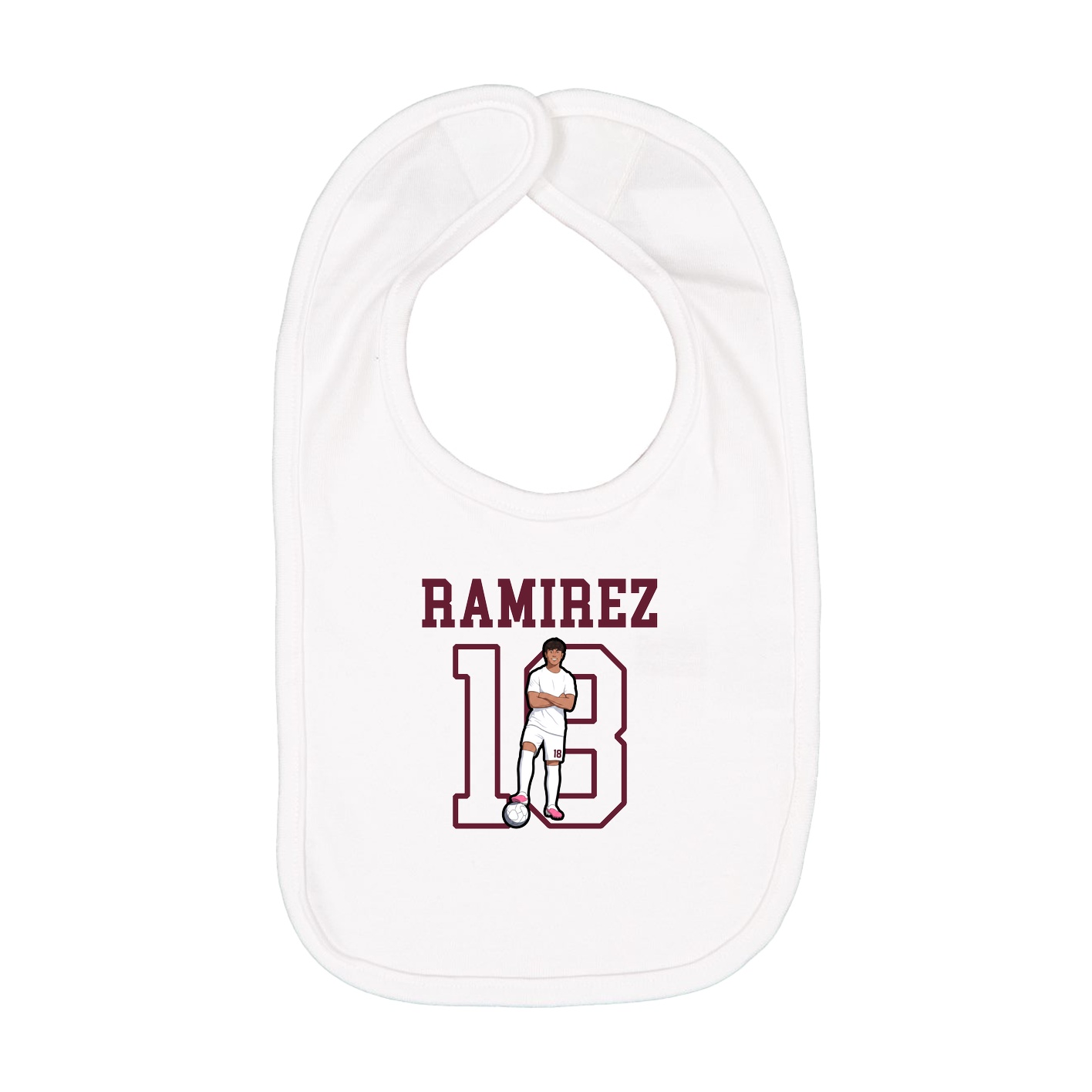 Infant Bib — Shirsey in White