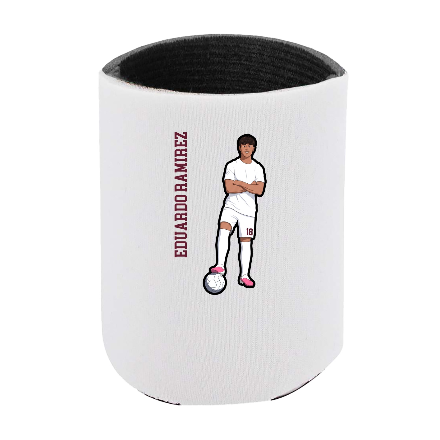 Can Holder — Name Vertical in White