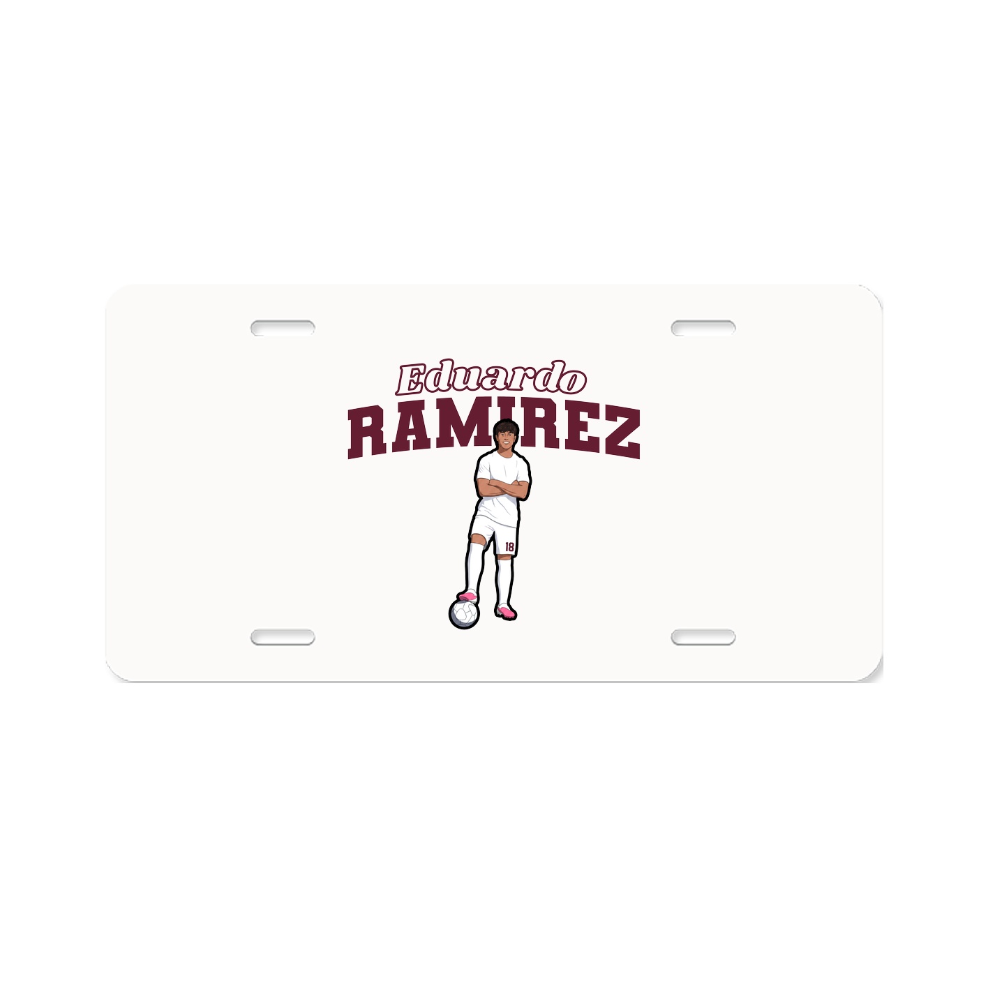 License Plate — Name Arch in Classic