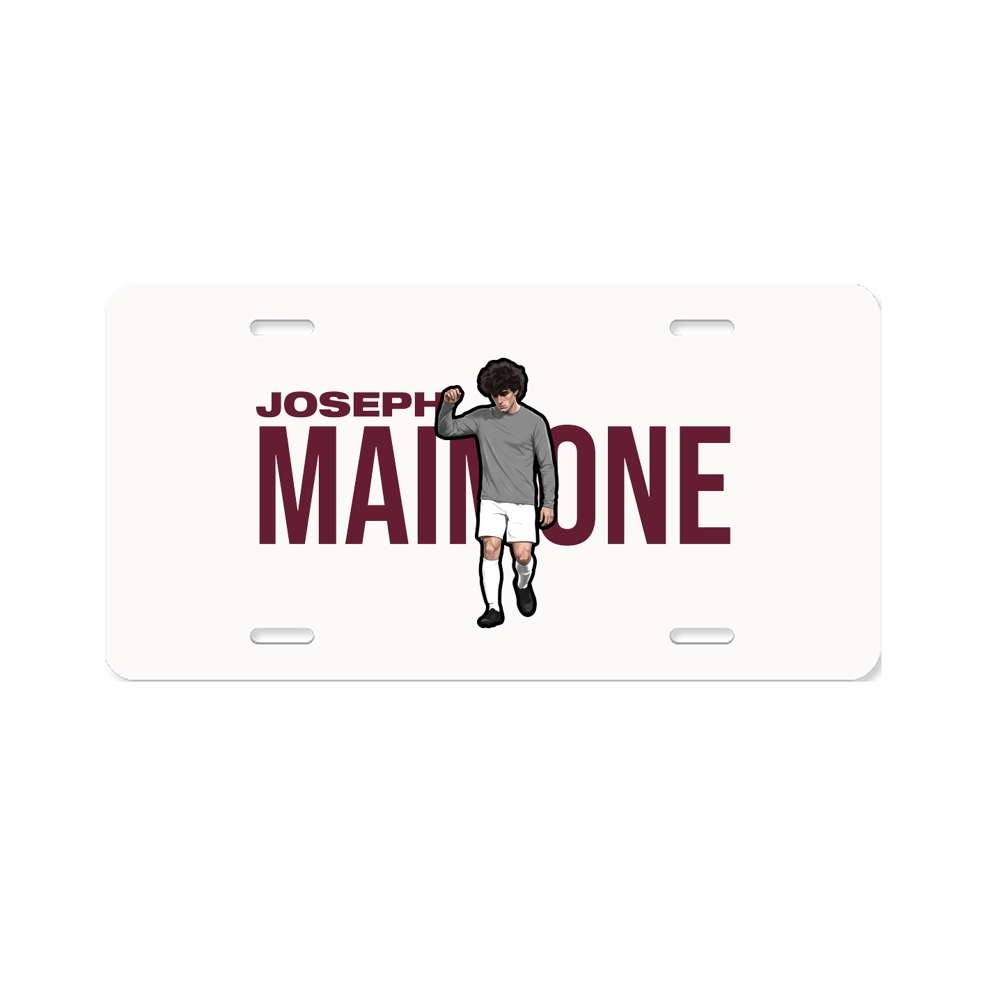 License Plate — Player Name in Classic