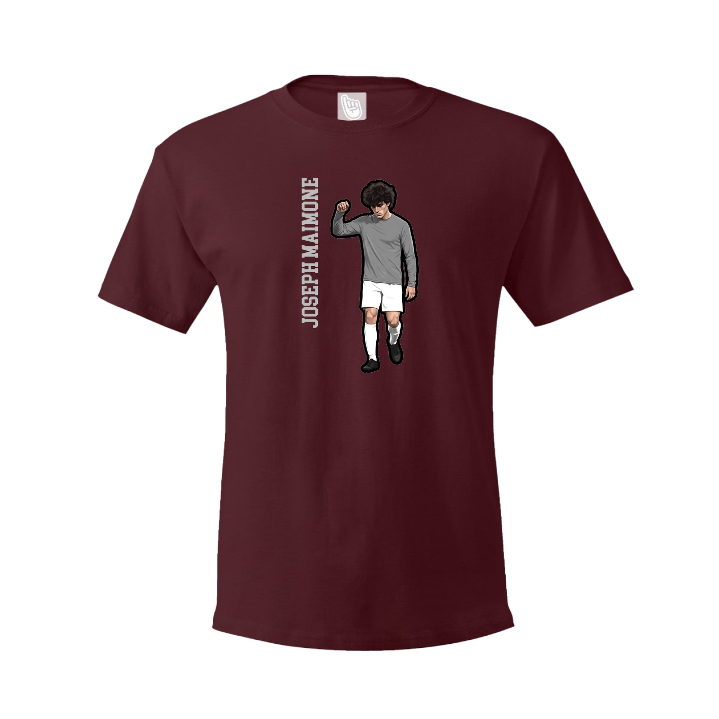 Tee — Name Vertical in Maroon