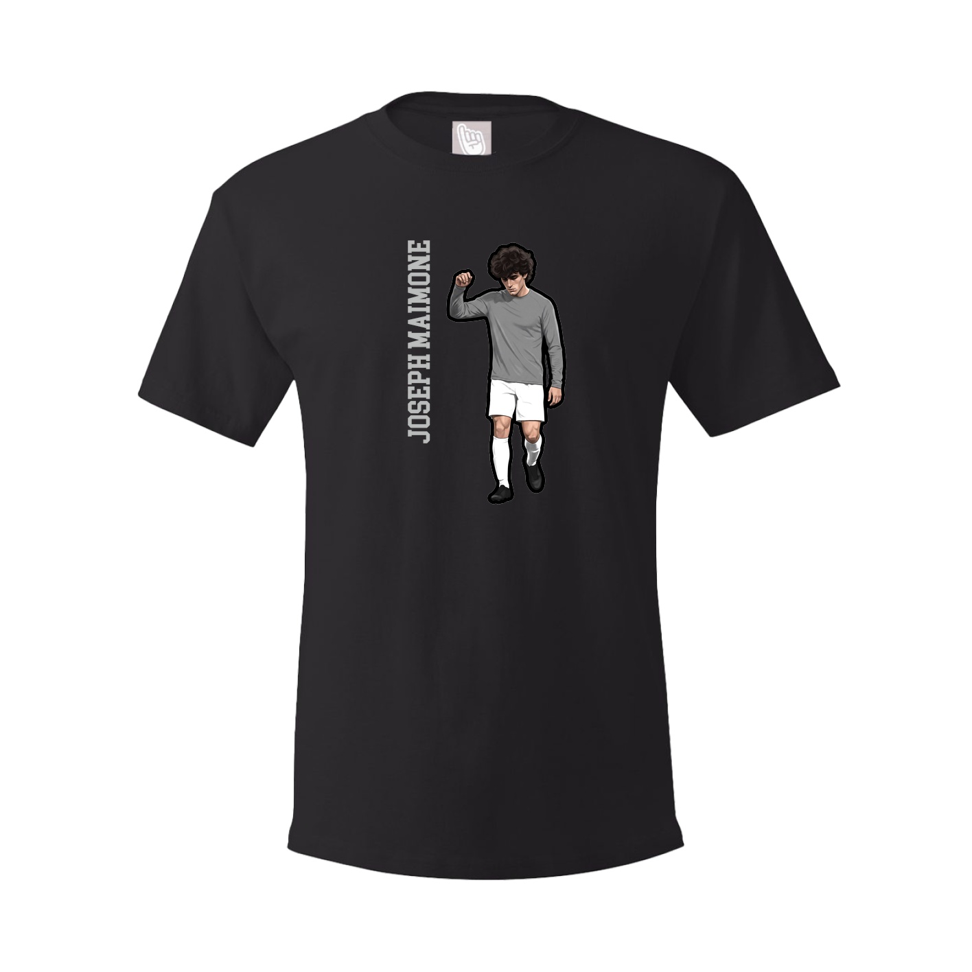 Youth Tee — Name Vertical in Black
