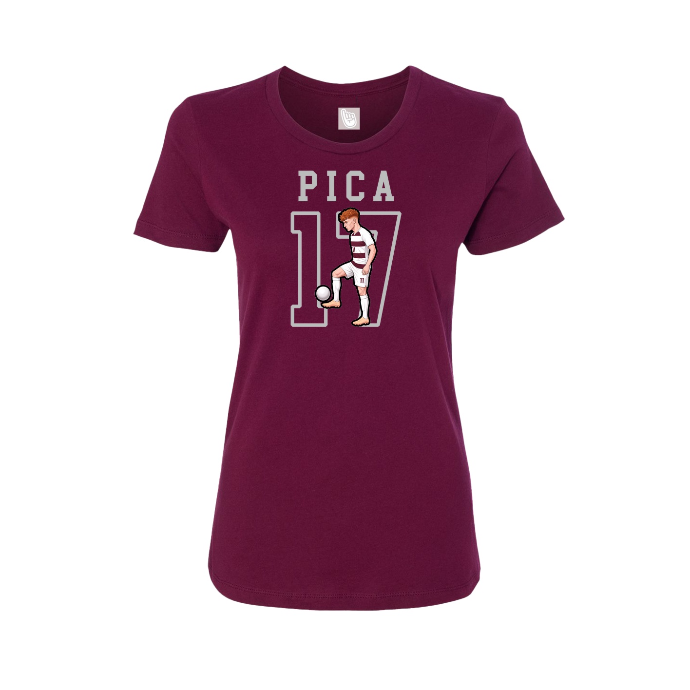 Fitted Women's Tee — Shirsey in Maroon