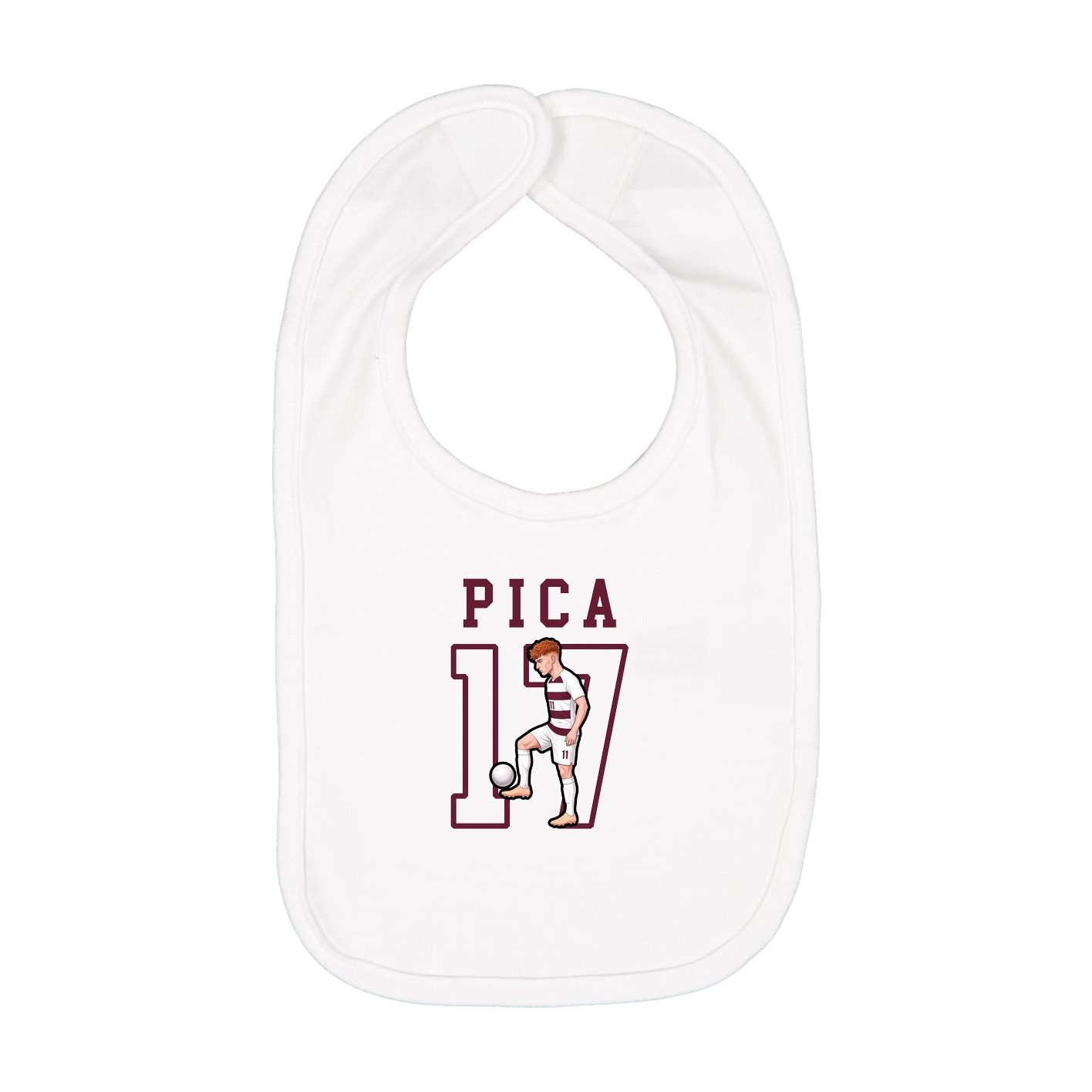 Infant Bib — Shirsey in White