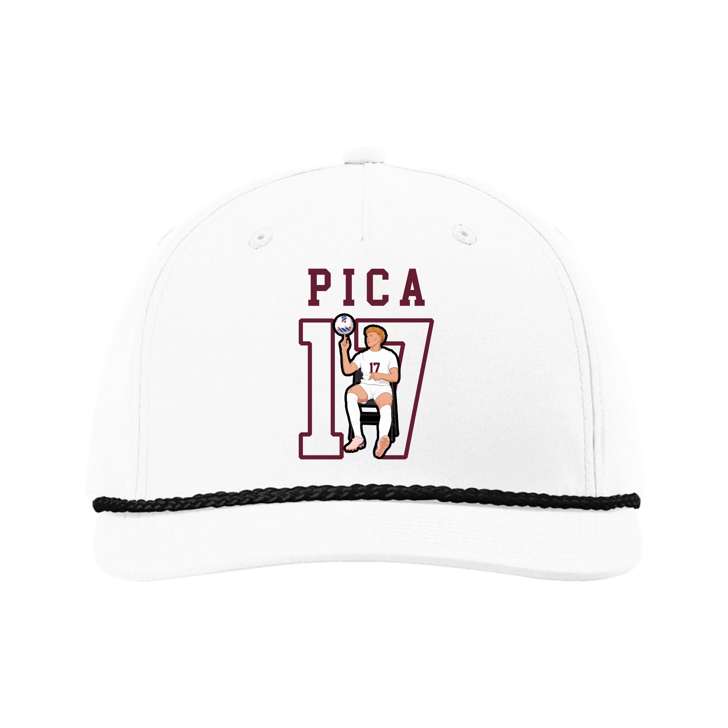 Five-Panel Classic Rope Cap — Shirsey in White