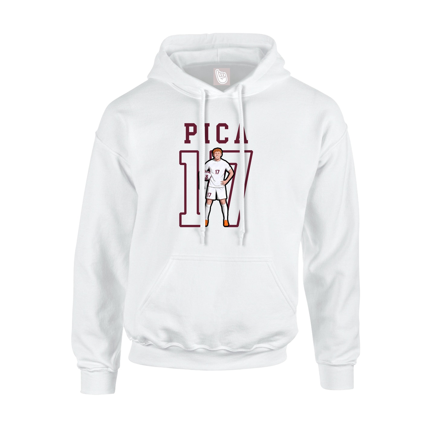Hoodie — Shirsey in White