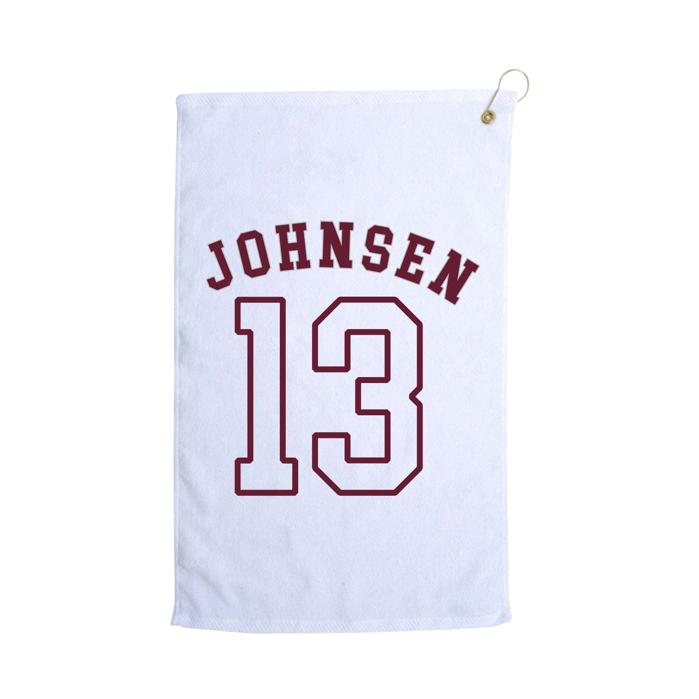 Golf Towel — Shirsey Arch in White