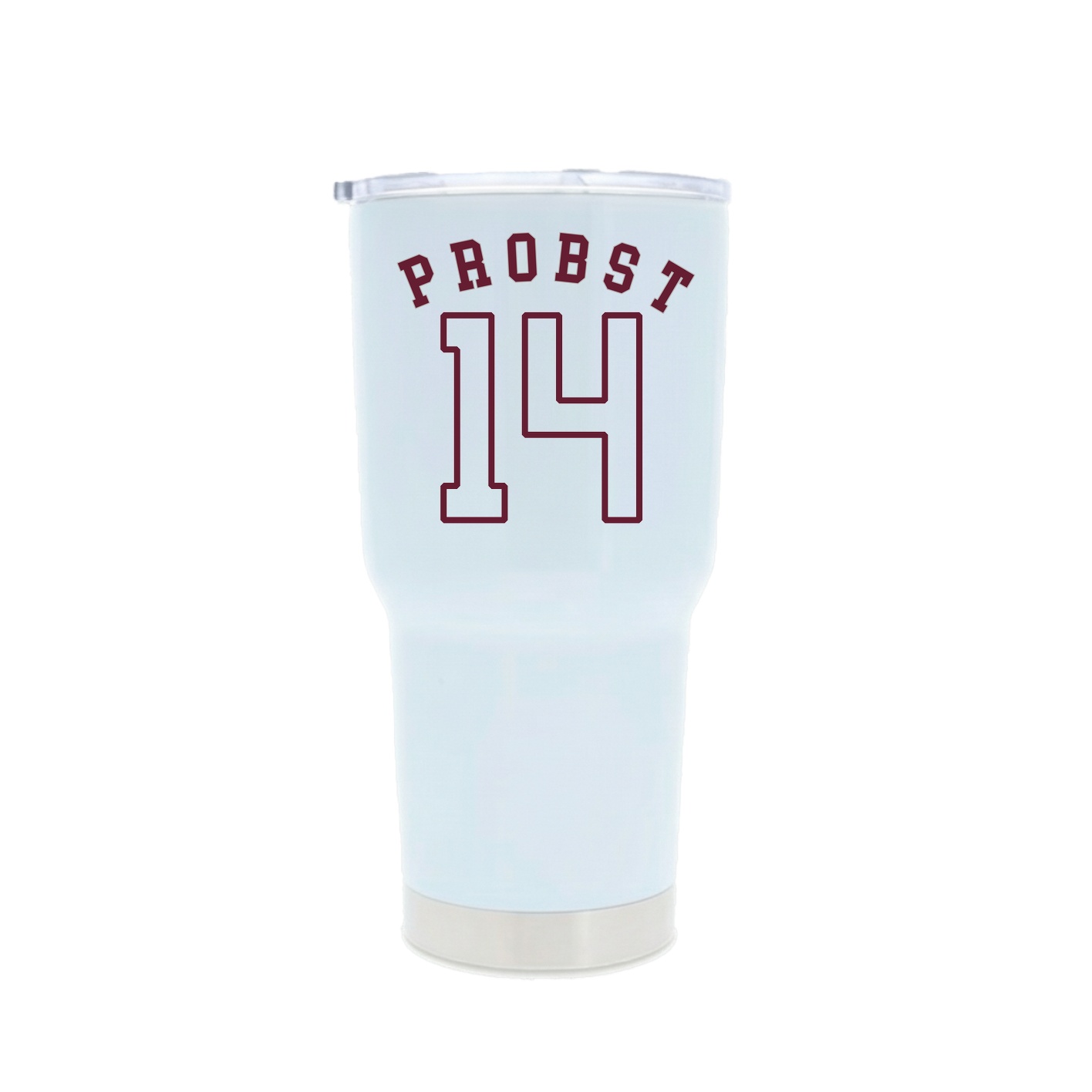 30oz Stainless Steel Tumbler — Shirsey Arch in White