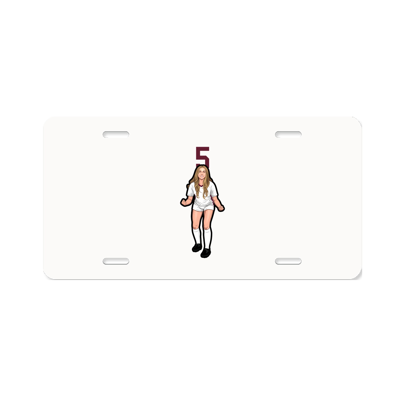 License Plate — Number Top in Classic