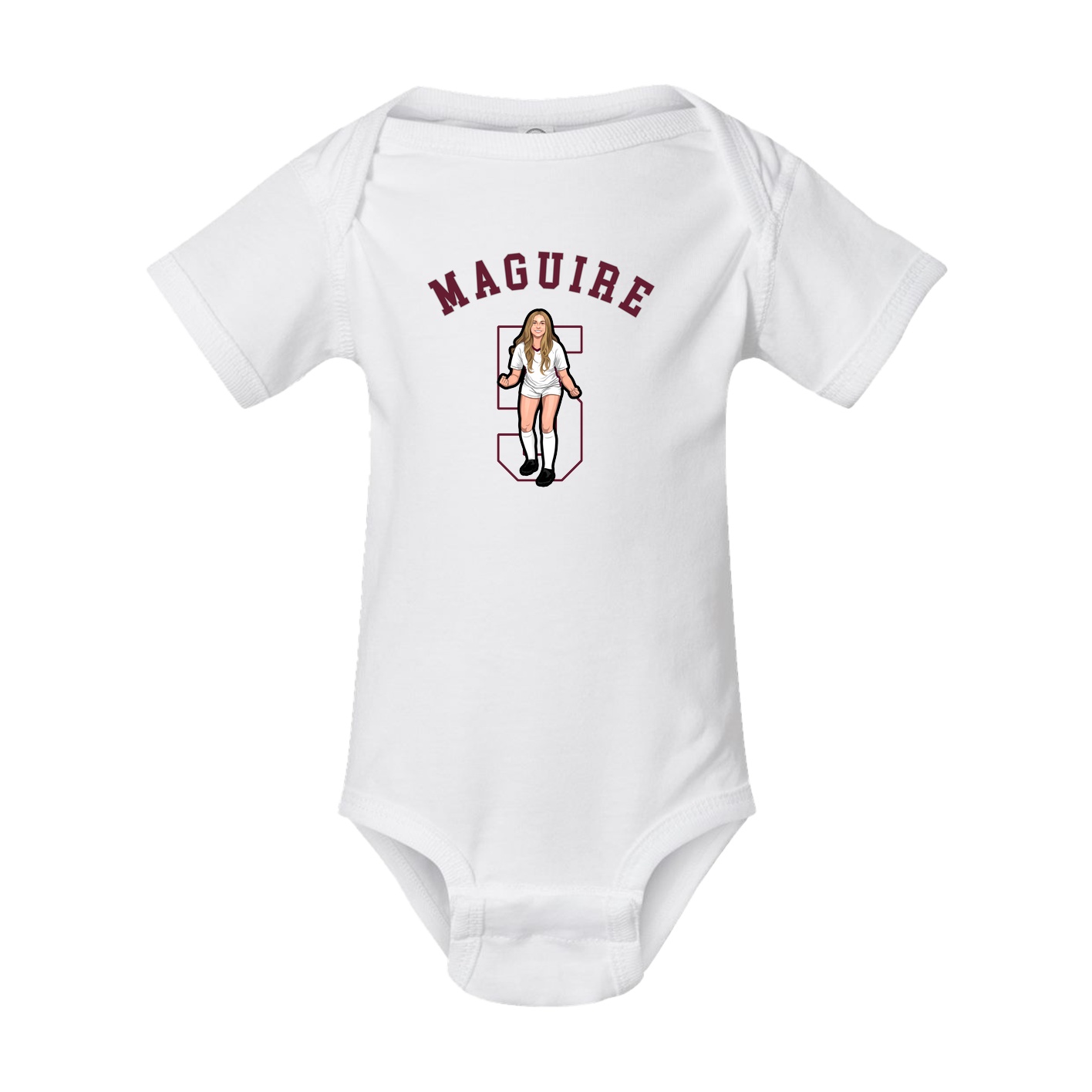 Baby Onesie — Shirsey Arch in White