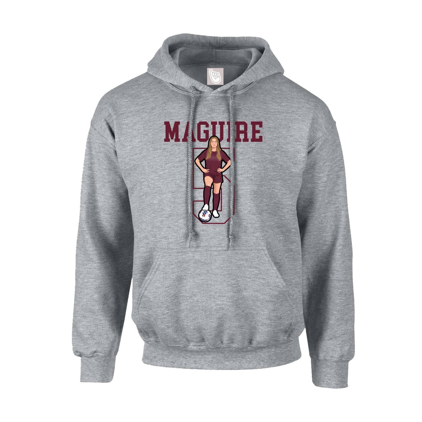 Hoodie — Shirsey in Grey