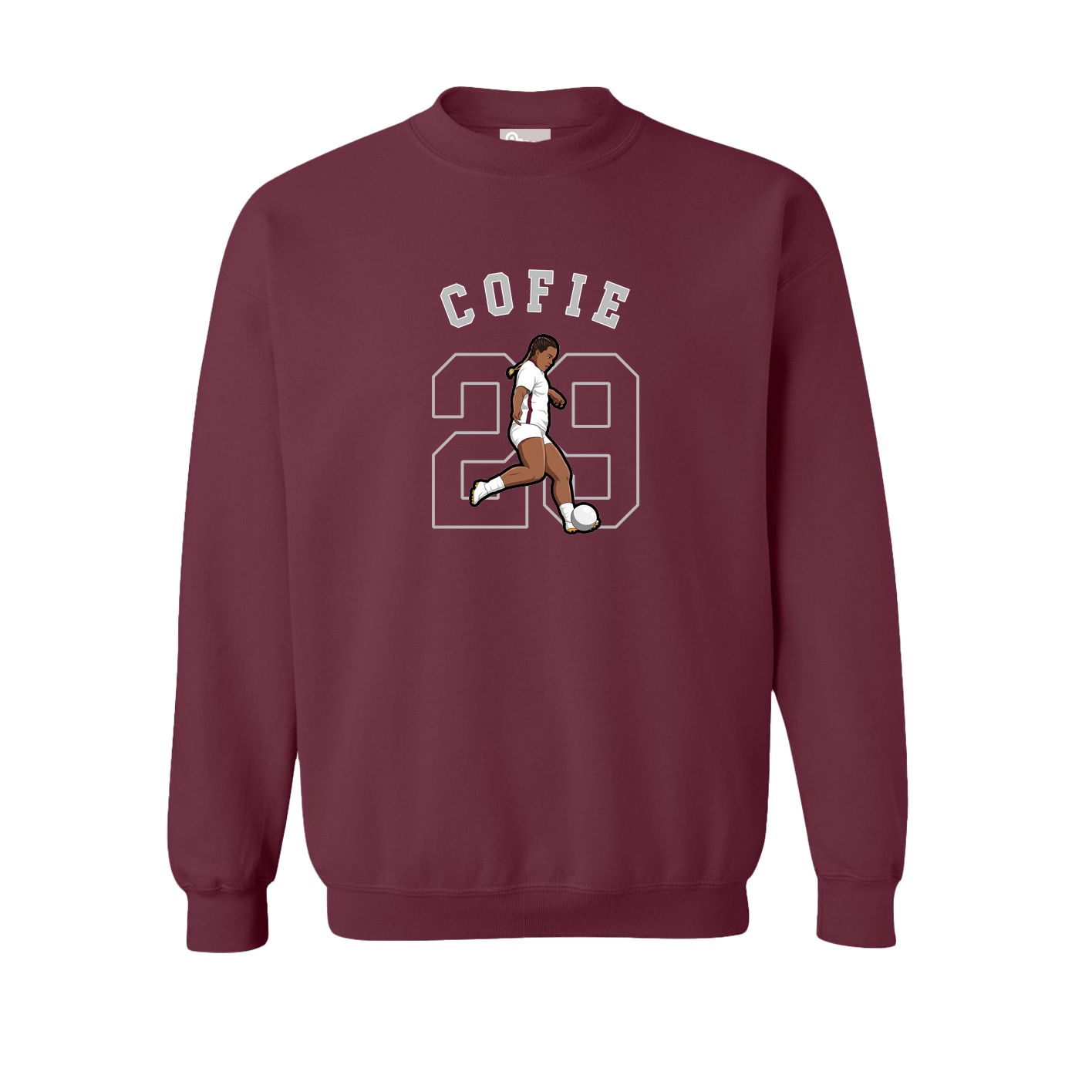 Fleece Crew — Shirsey Arch in Maroon
