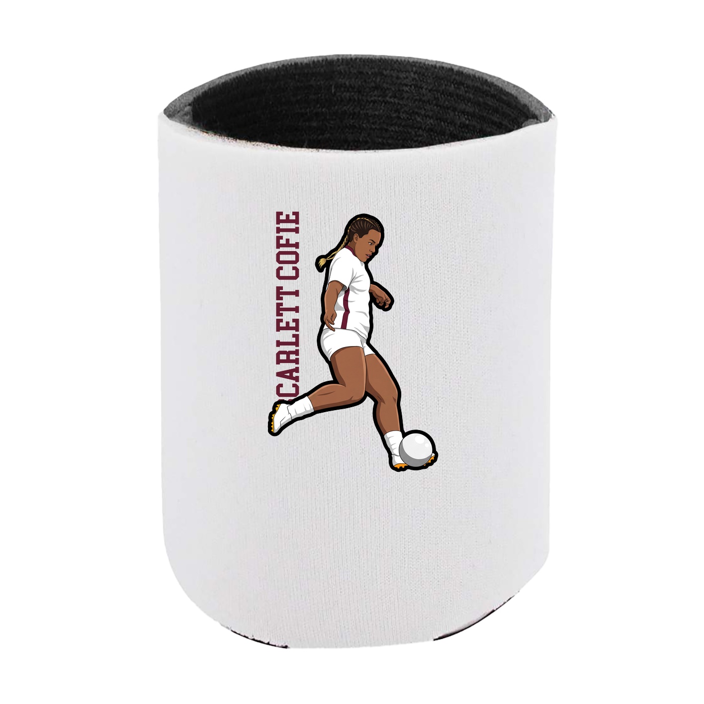 Can Holder — Name Vertical in White