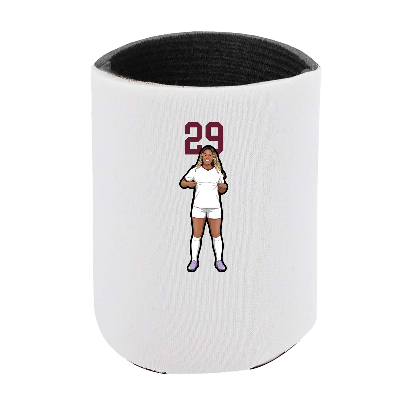 Can Holder — Number Top in White