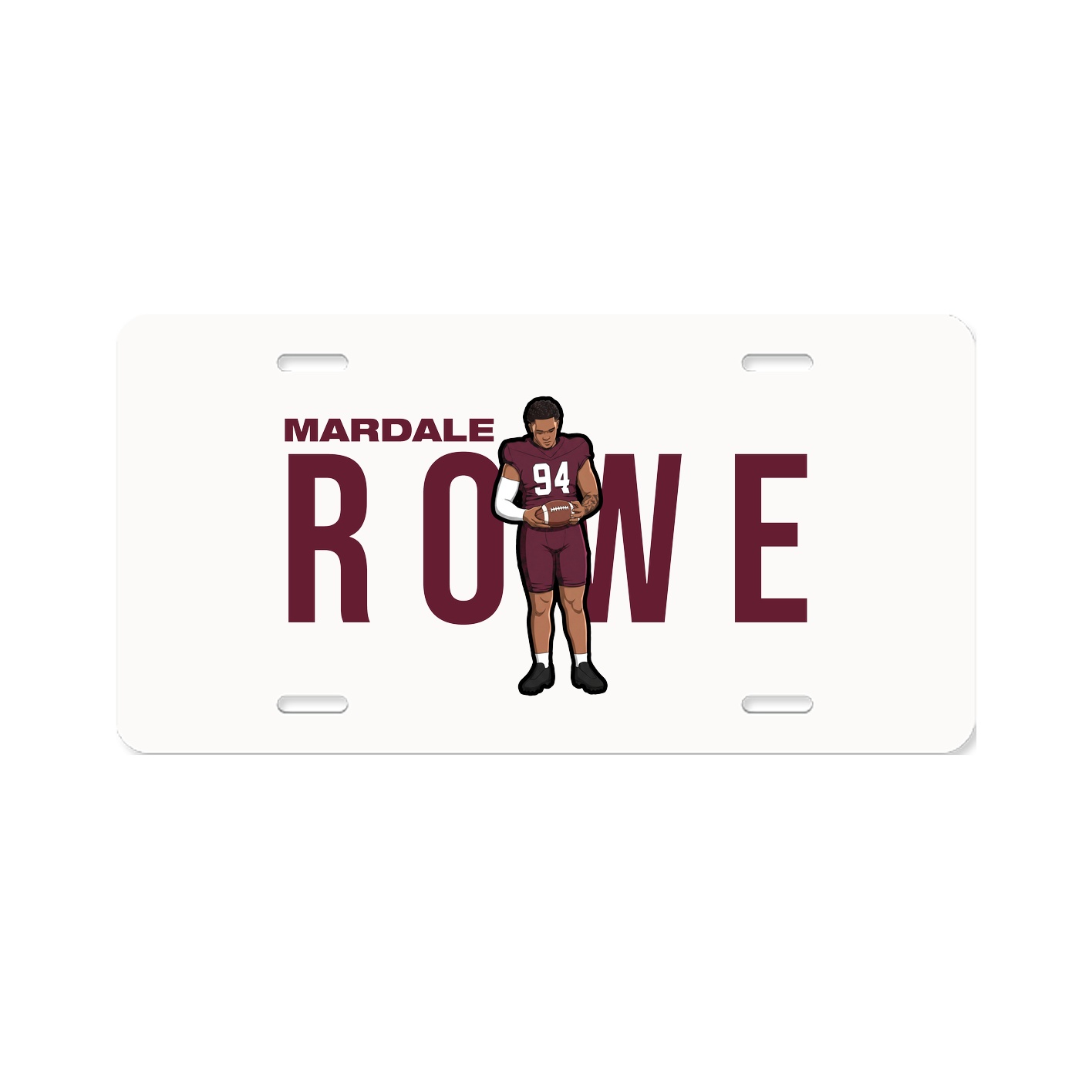 License Plate — Player Name in Classic