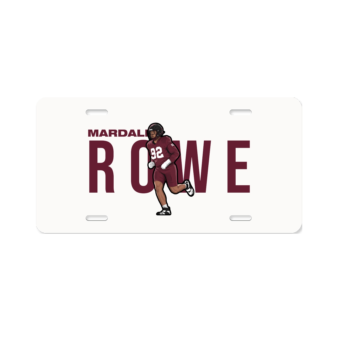 License Plate — Player Name in Classic